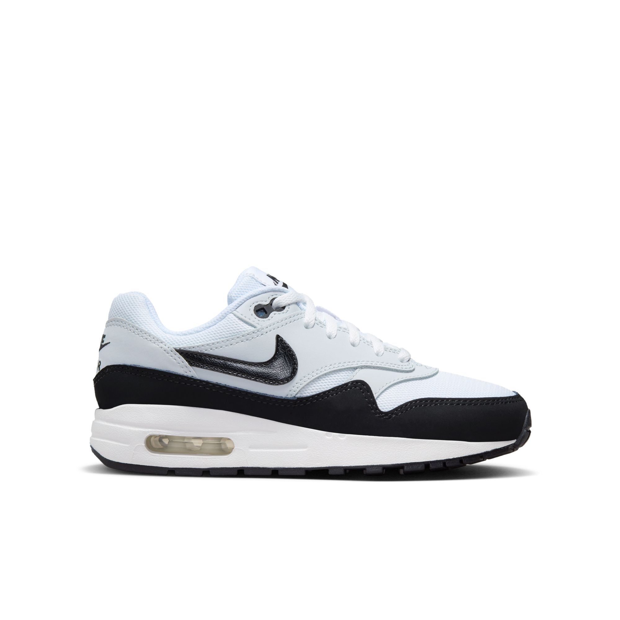 Youth Nike Air Max 1 GS White Black