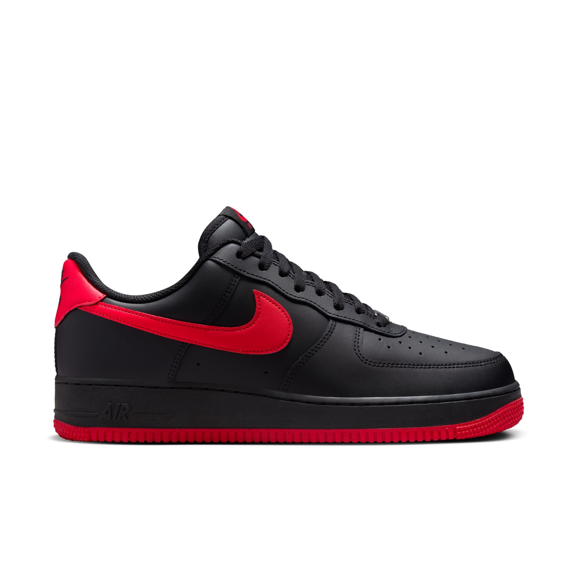 Nike Air Force 1 07 Black University Red 10