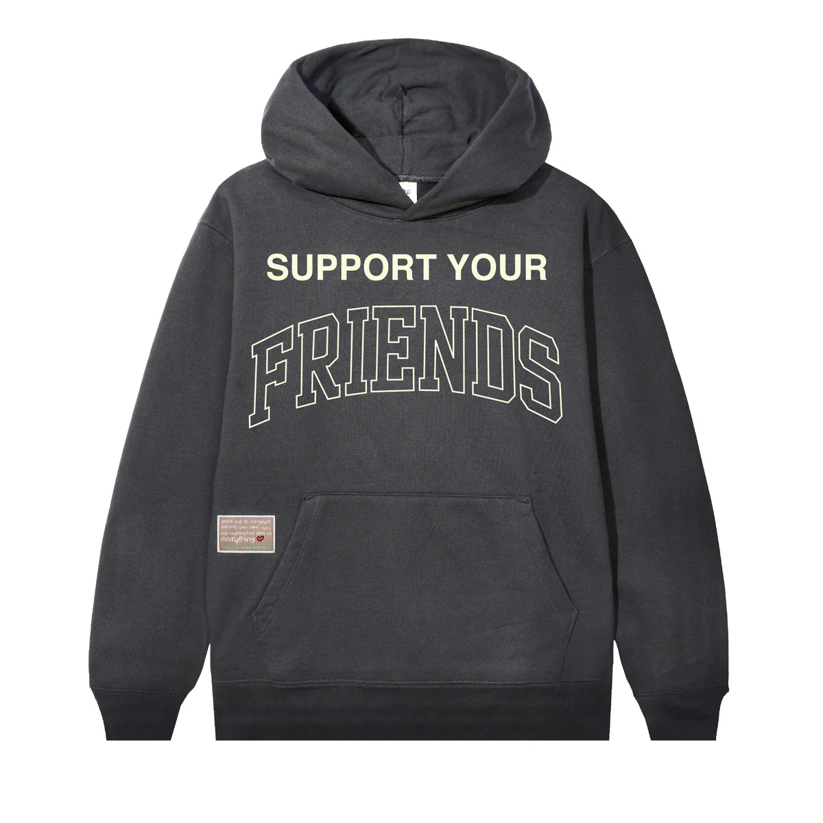 Kids Of immigrants Support Your Friends Hoodie 'Vintage Black'