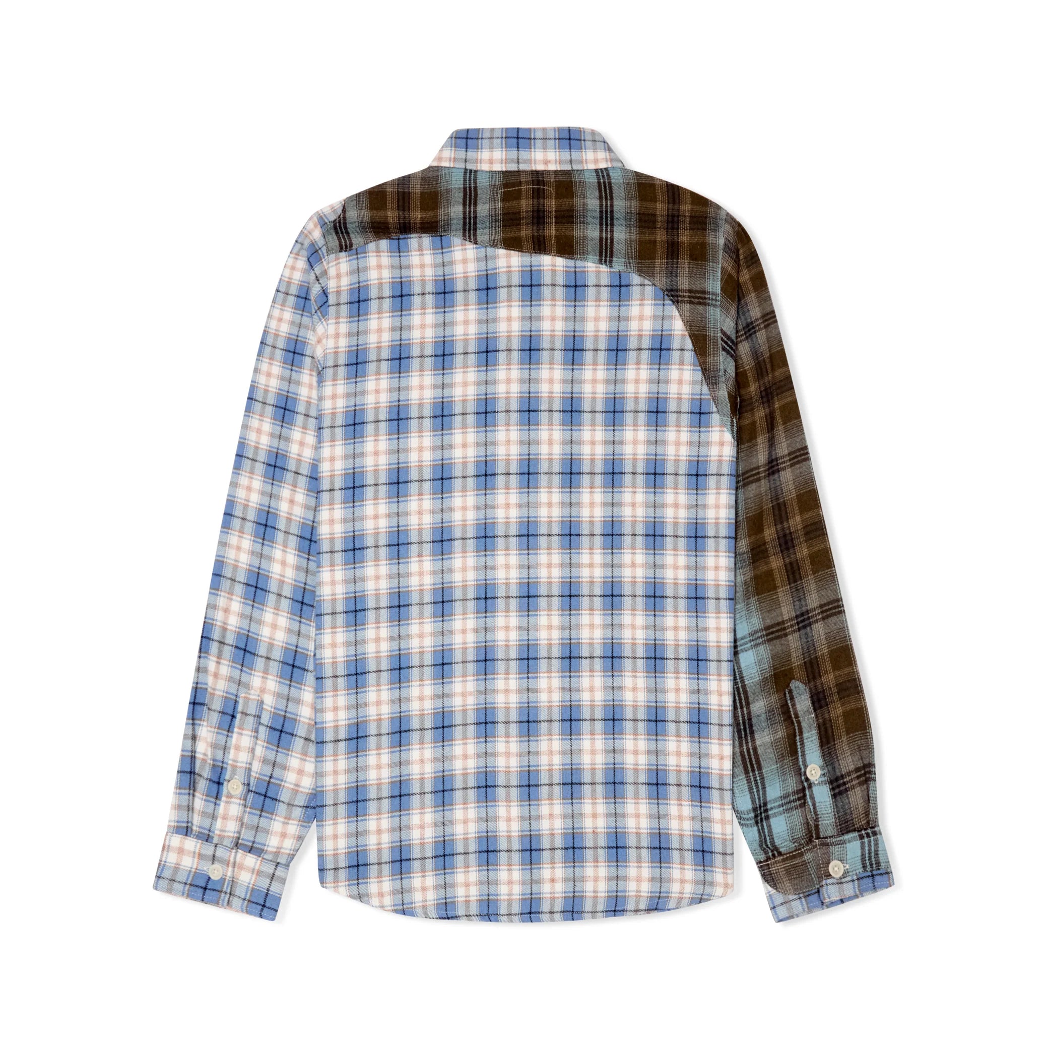 Kidsuper Patchwork Face Flannel  'Blue'