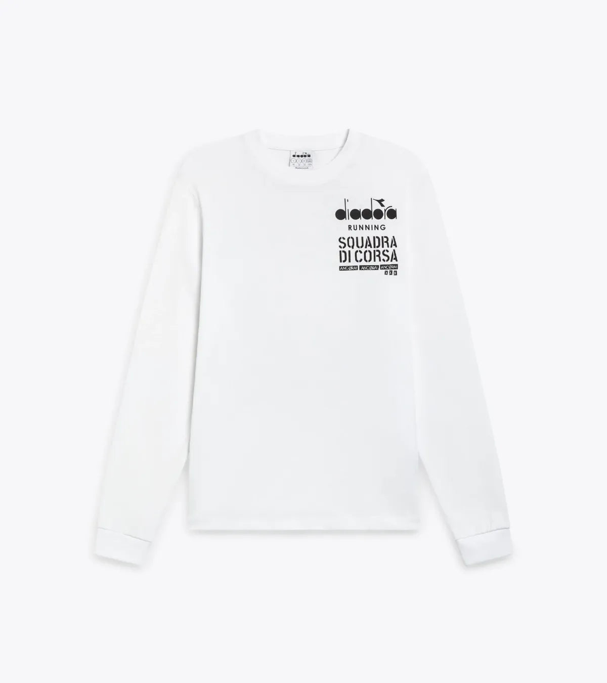 Diadora T-Shirt LS Sqdc 'Optical White'