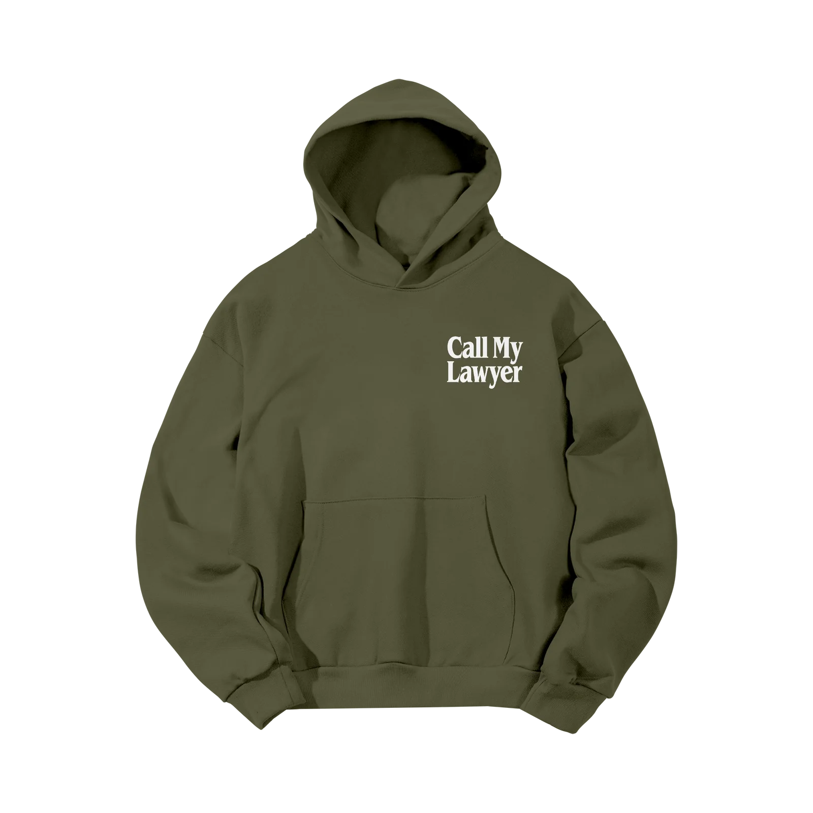 Market Call My Lawyer Hoodie 'Green'