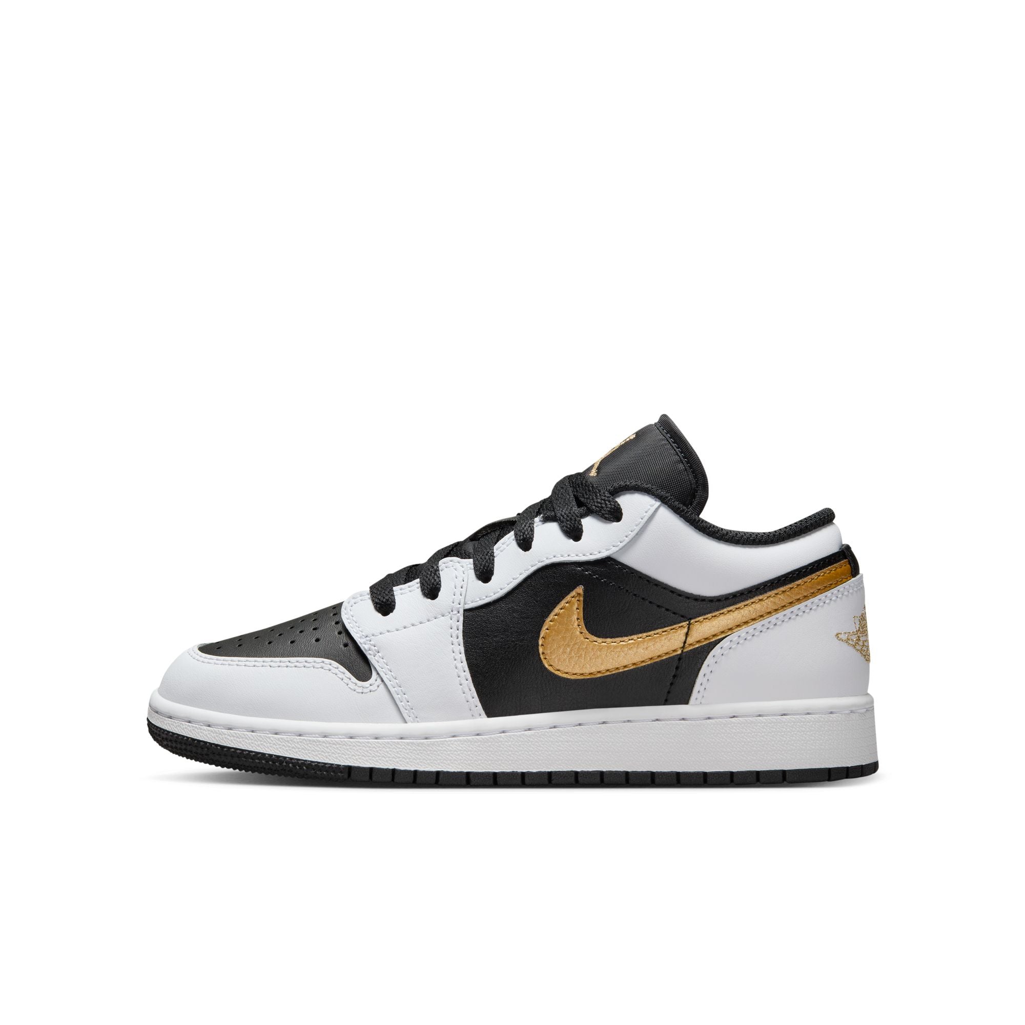 Youth Air Jordan 1 Low 'White/Gold'