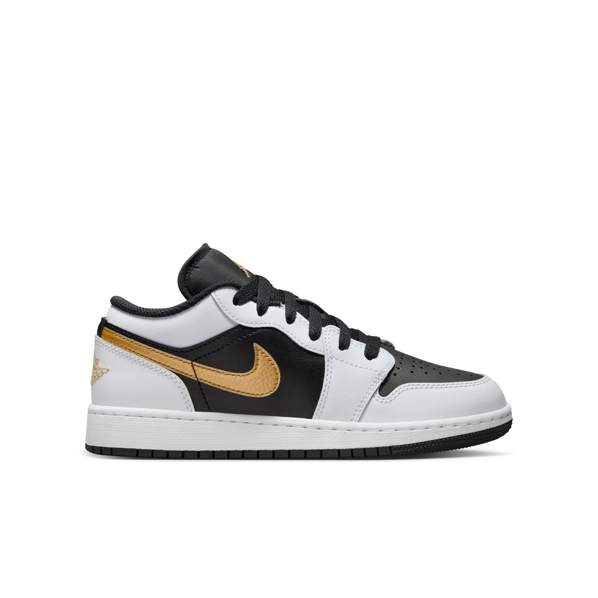 Youth Air Jordan 1 Low 'White/Gold'