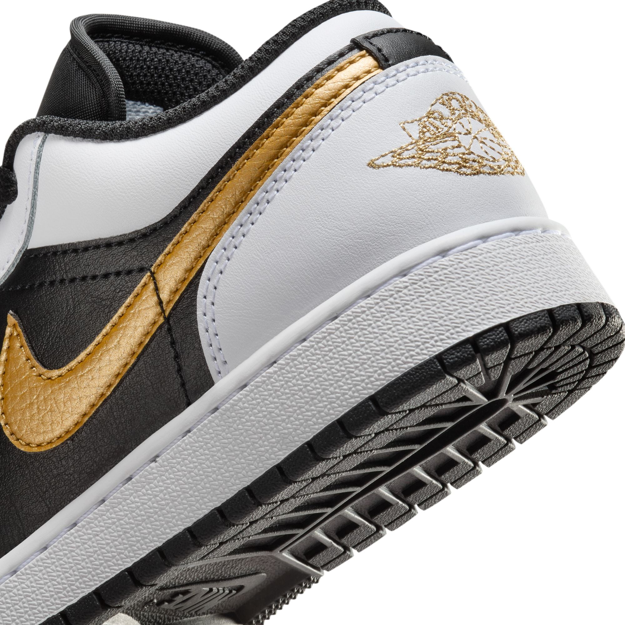 Youth Air Jordan 1 Low 'White/Gold'