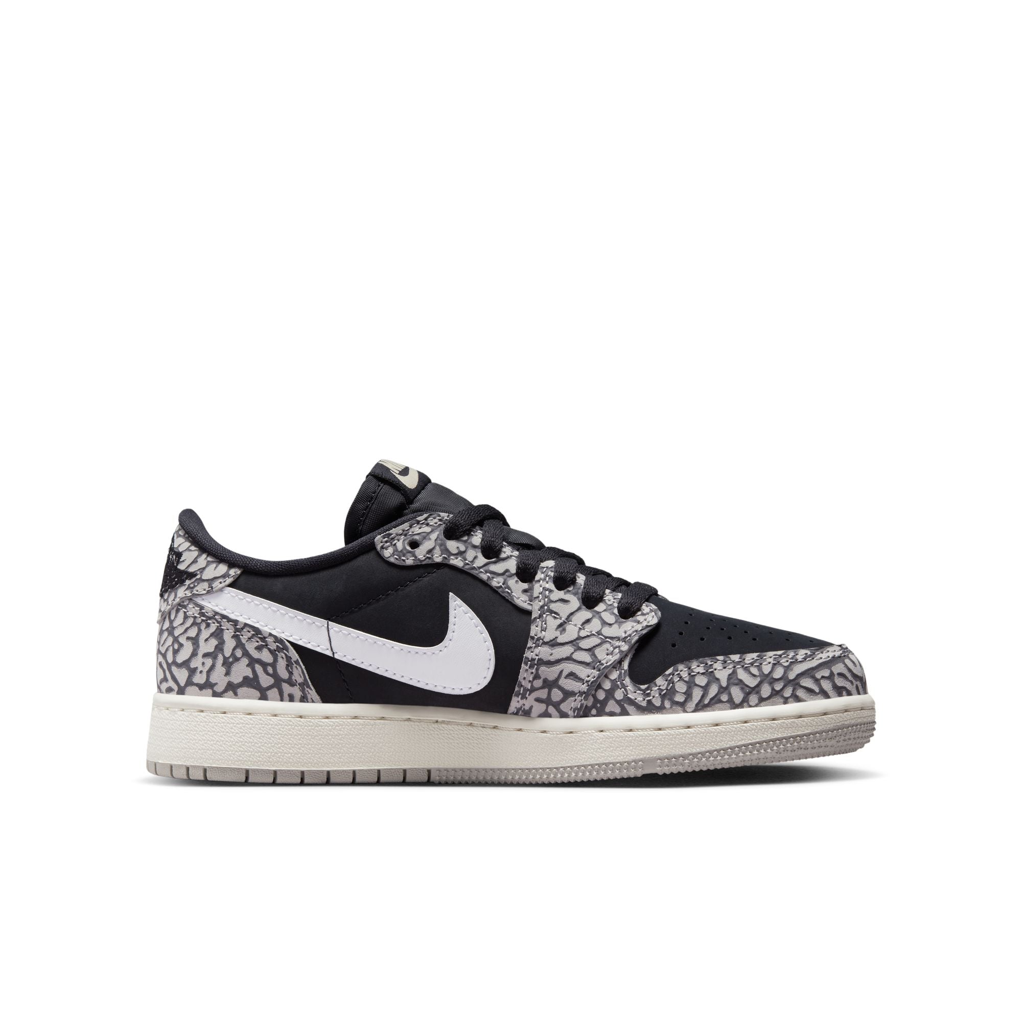 Youth Air Jordan 1 Low OG 'Black Cement'