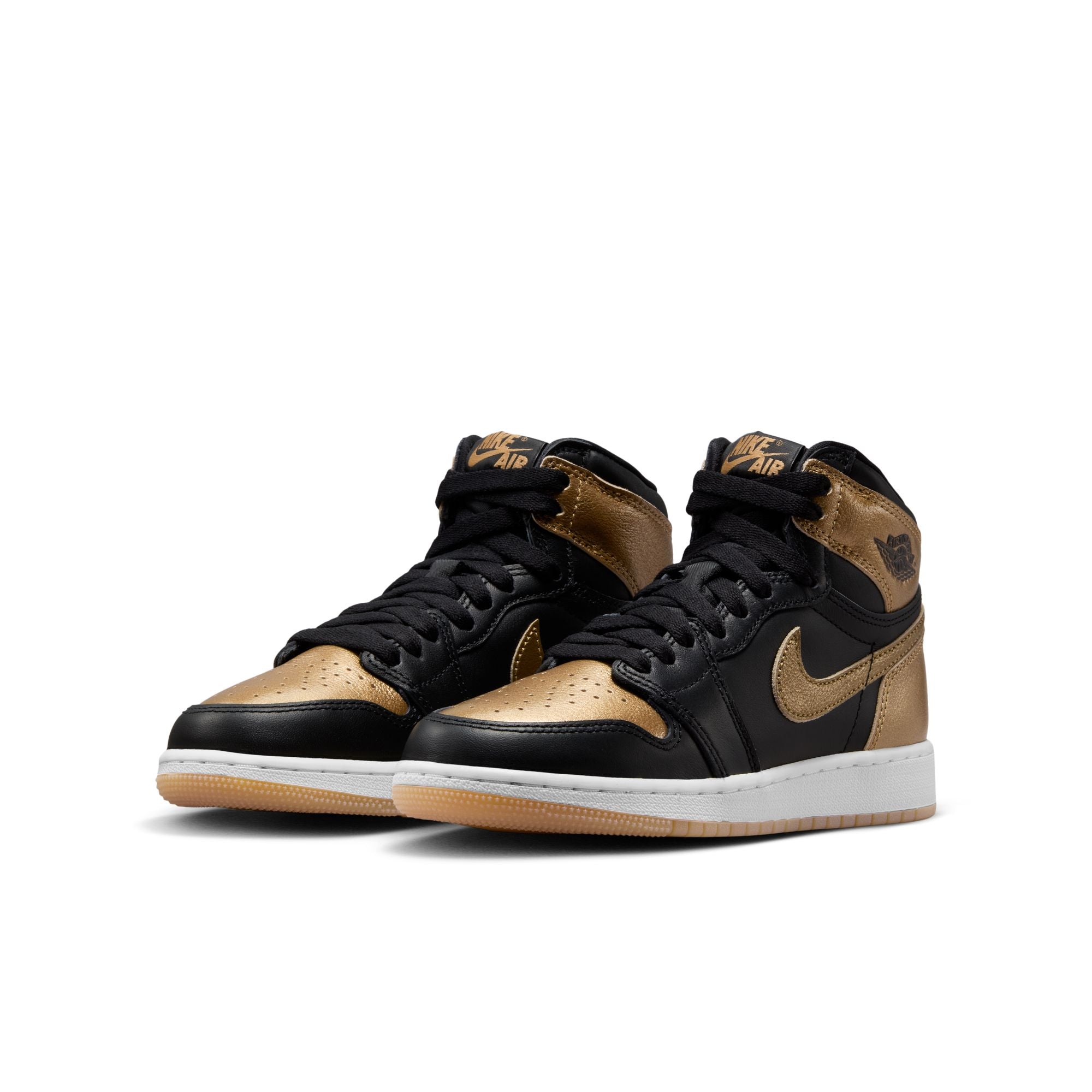 Youth Air Jordan 1 High OG 'Black and Gold'