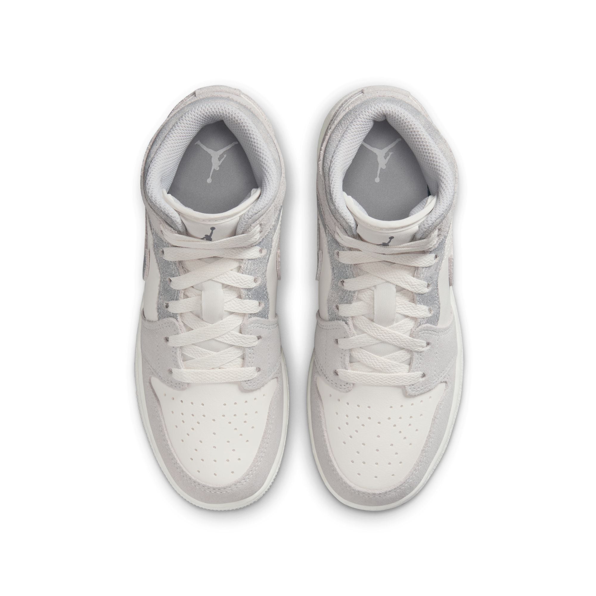 Youth Air Jordan 1 Mid SE 'Neutral/Grey-Sail'