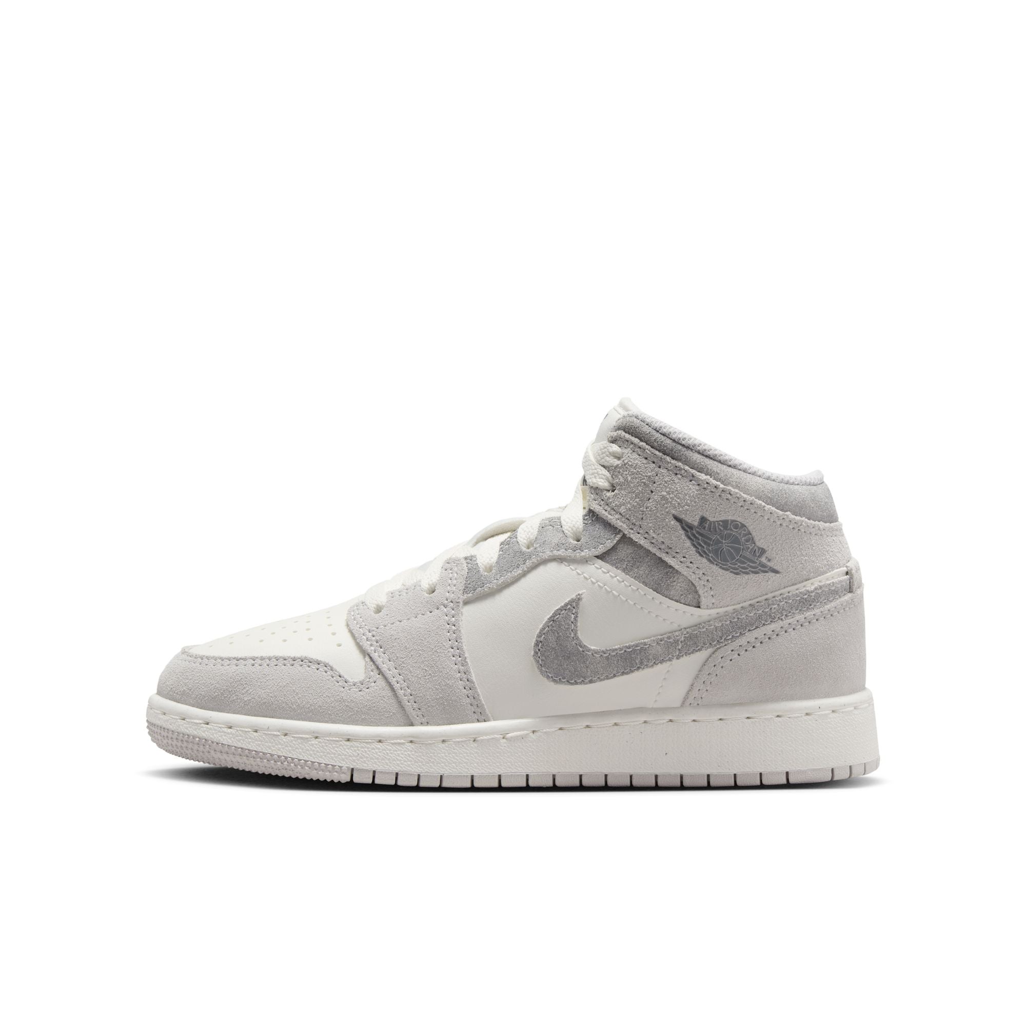 Youth Air Jordan 1 Mid SE 'Neutral/Grey-Sail'