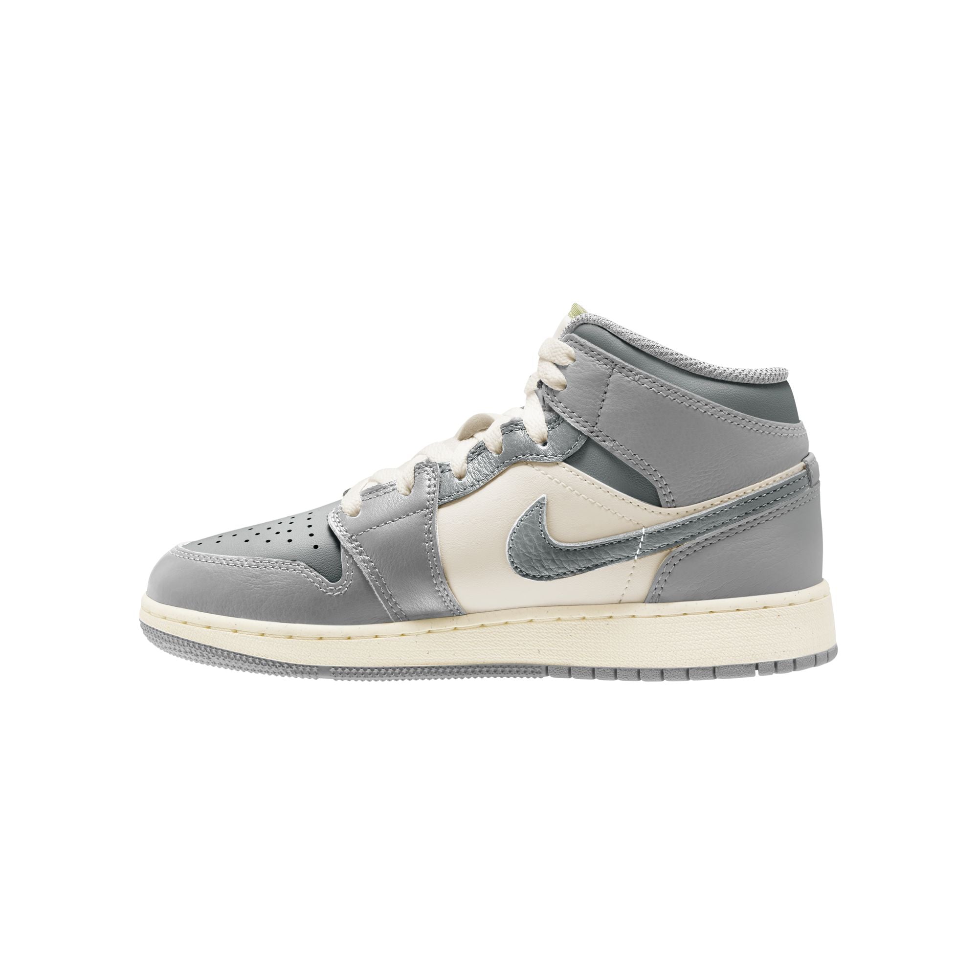 Youth Air Jordan 1 Mid SE 'Neutral/Grey-Sail'