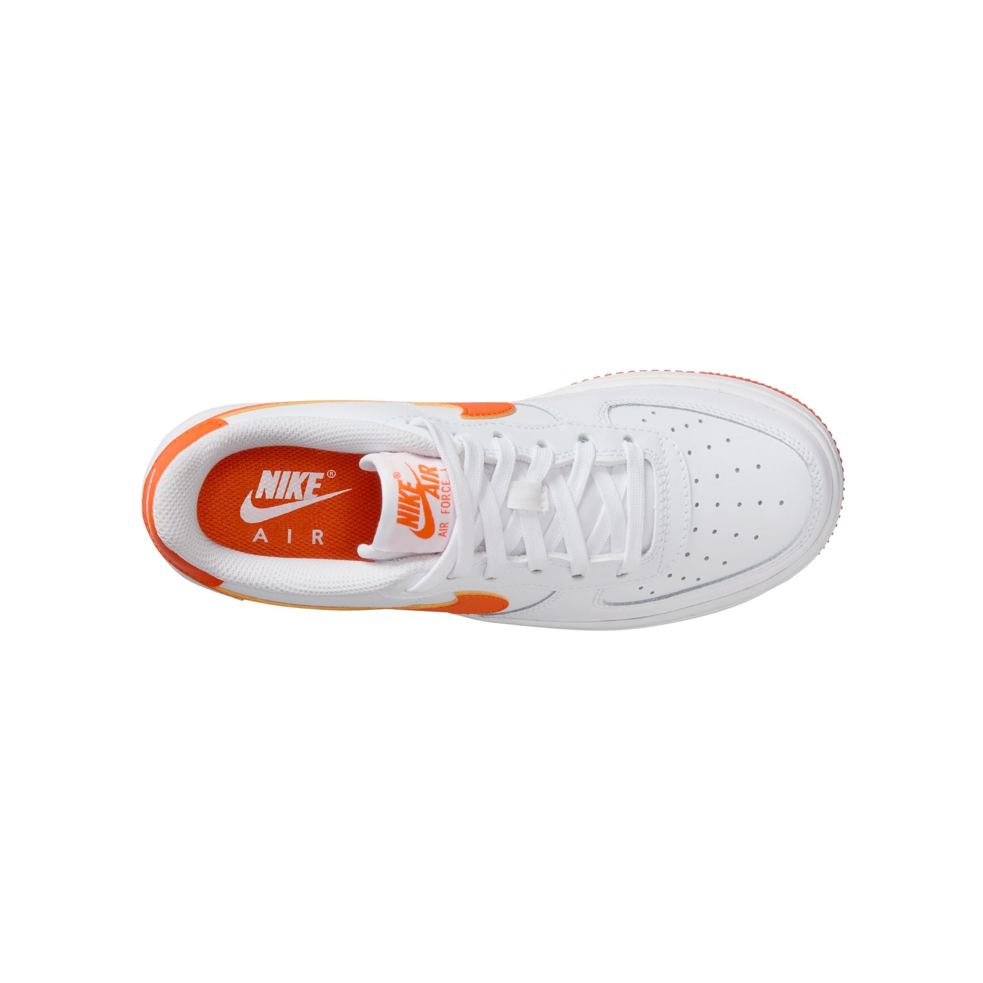 Youth Nike Air Force 1 'White/Safety Orange' (GS)