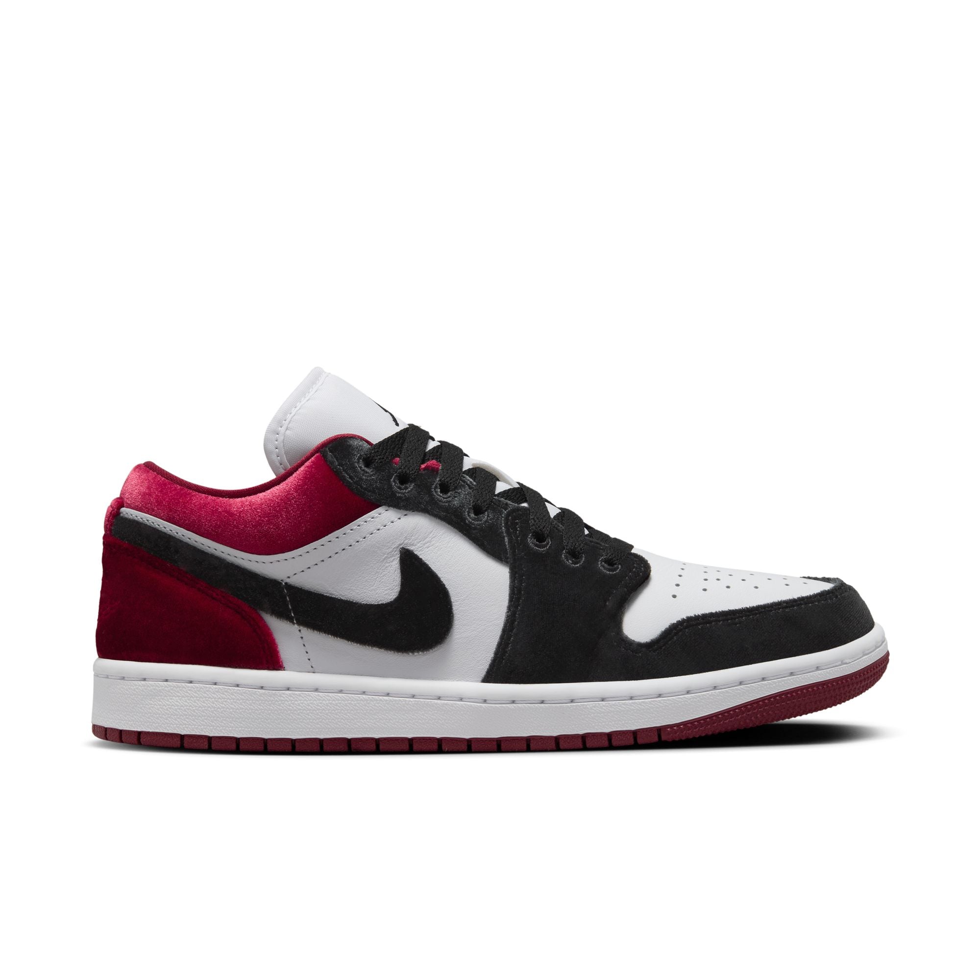 Womens Air Jordan 1 Low SE 'Velvet Black Toe'