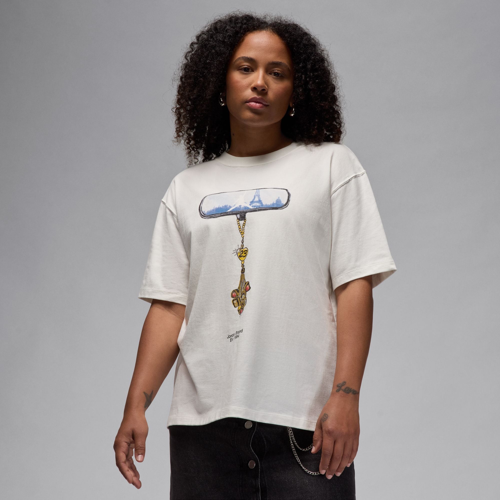 Womens Jordan Girlfriend T-Shirt 'White'