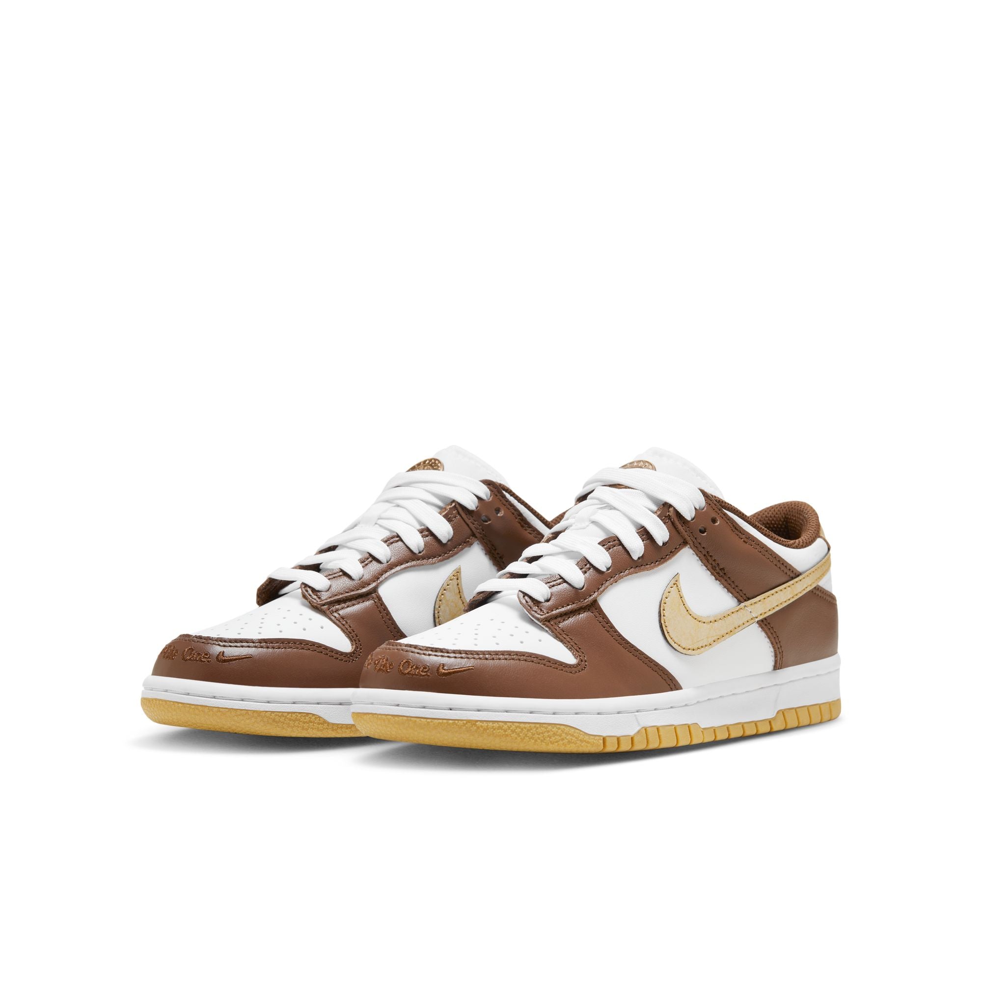 Youth Nike Dunk Low 'Cacao Wow/Gold'