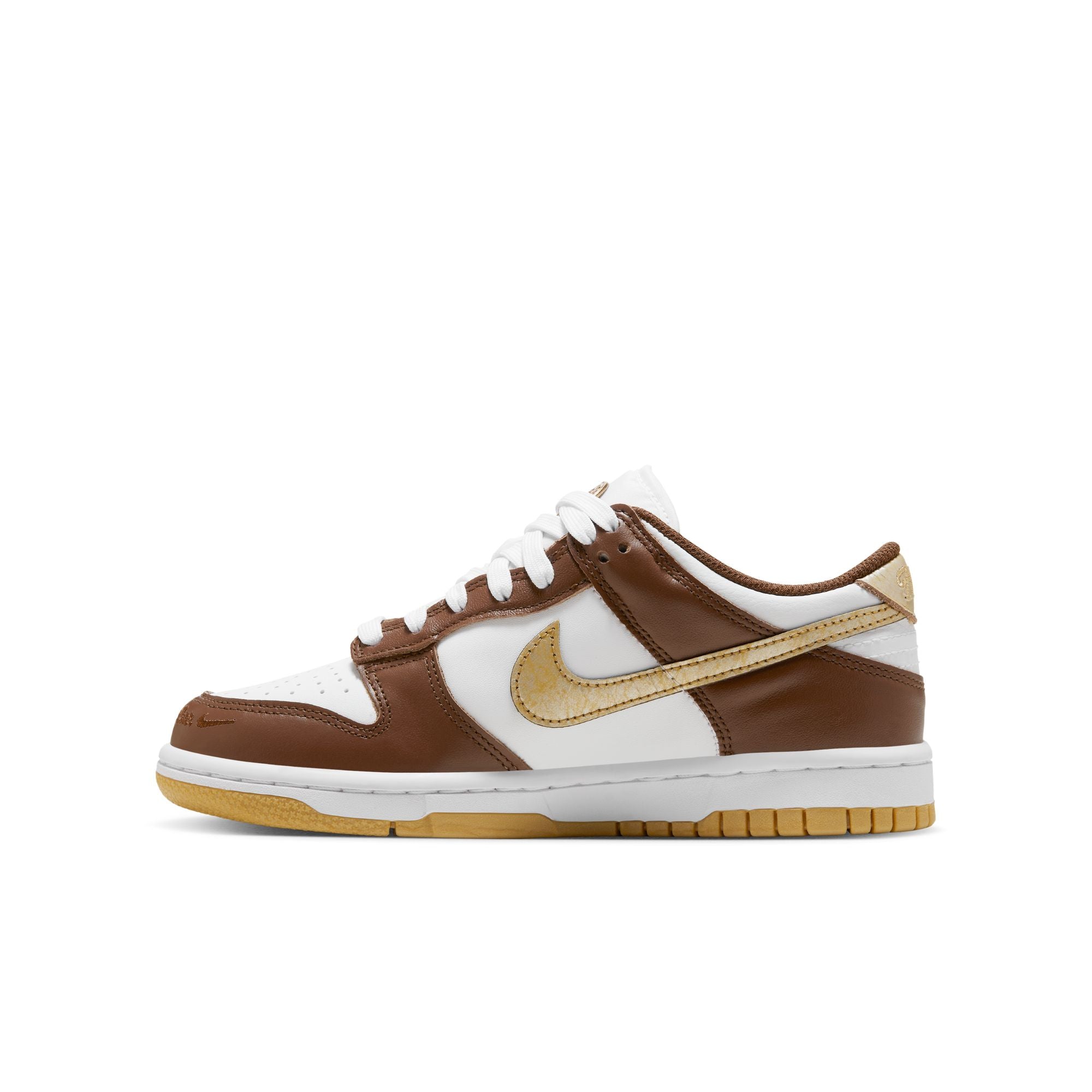 Youth Nike Dunk Low 'Cacao Wow/Gold'