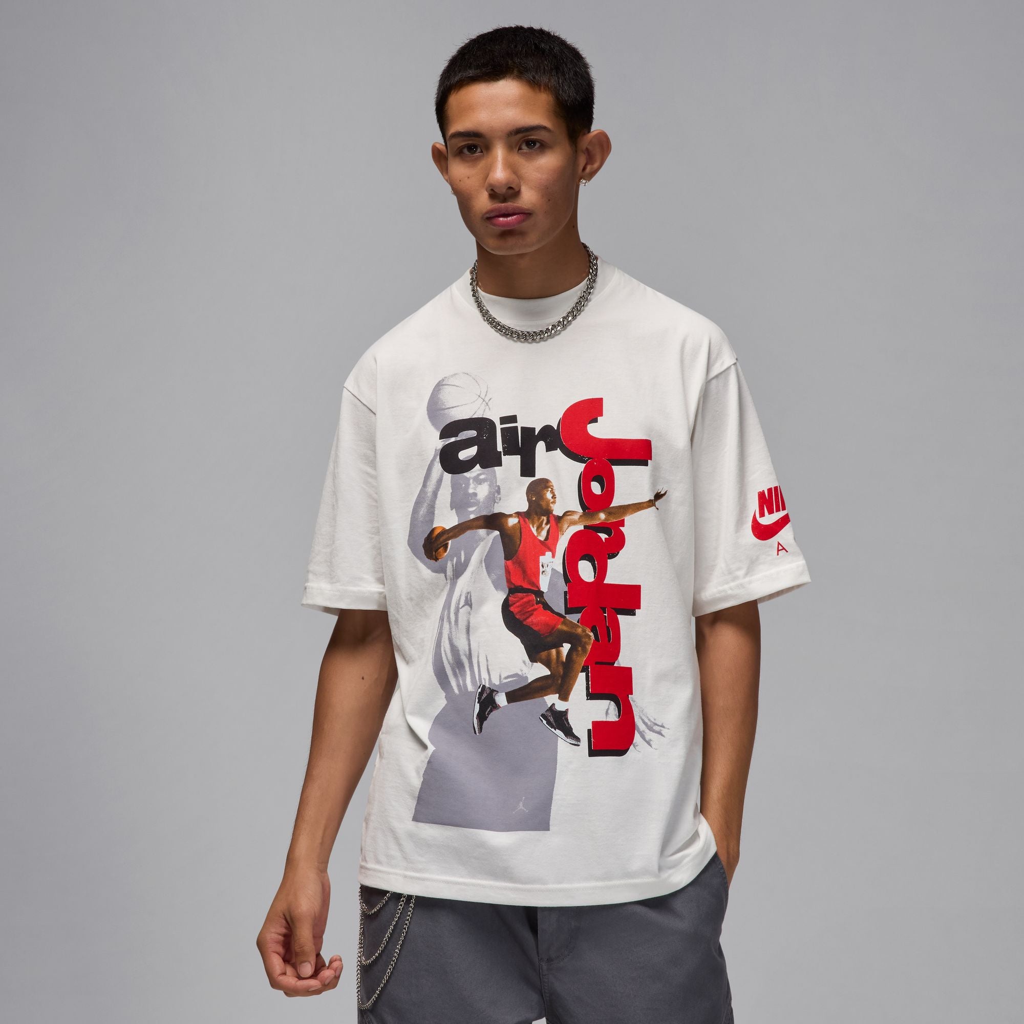 Jordan 1985 SS Crew T-Shirt 'Summit White'