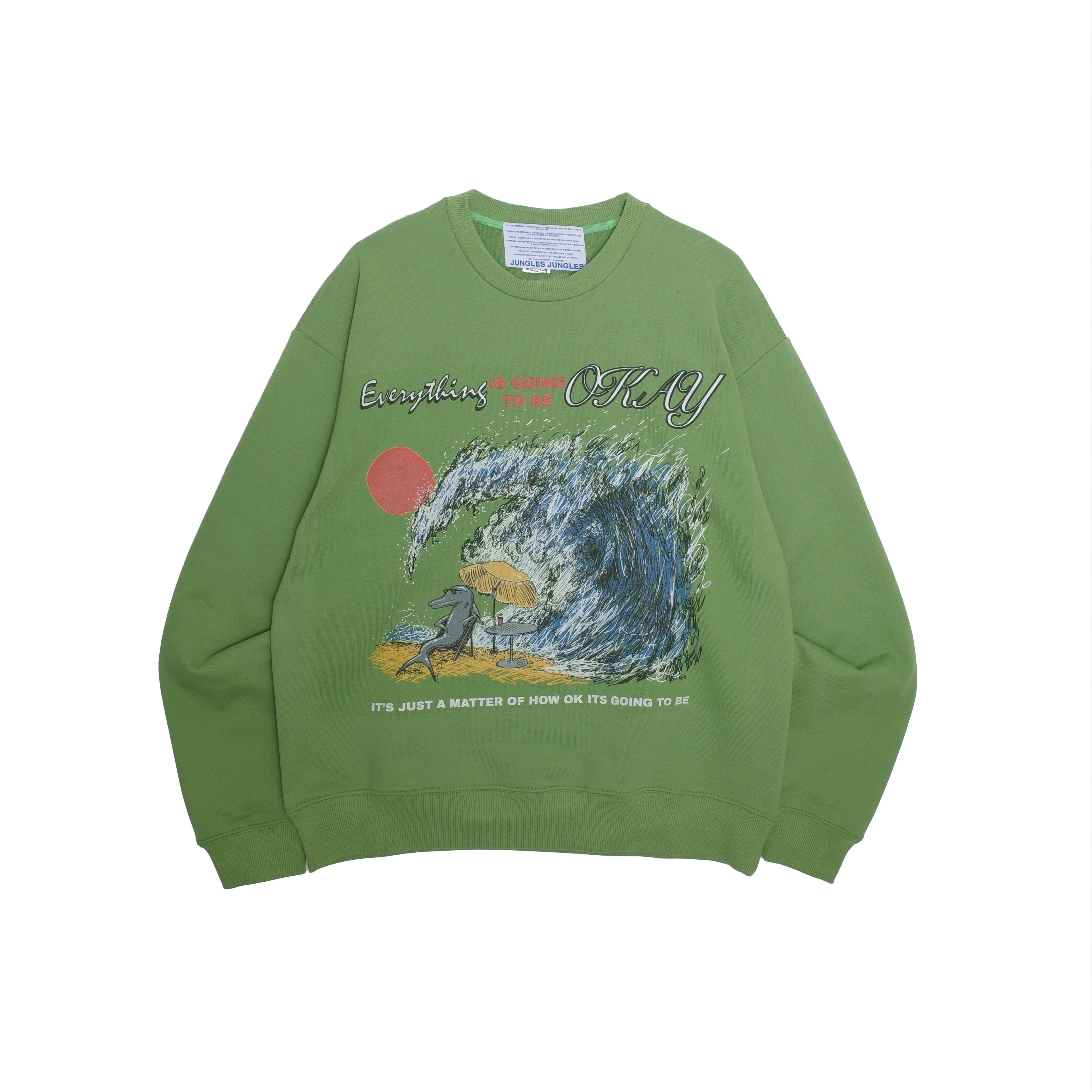 Jungles Jungles Everything Is Okay Crewneck 'Green'