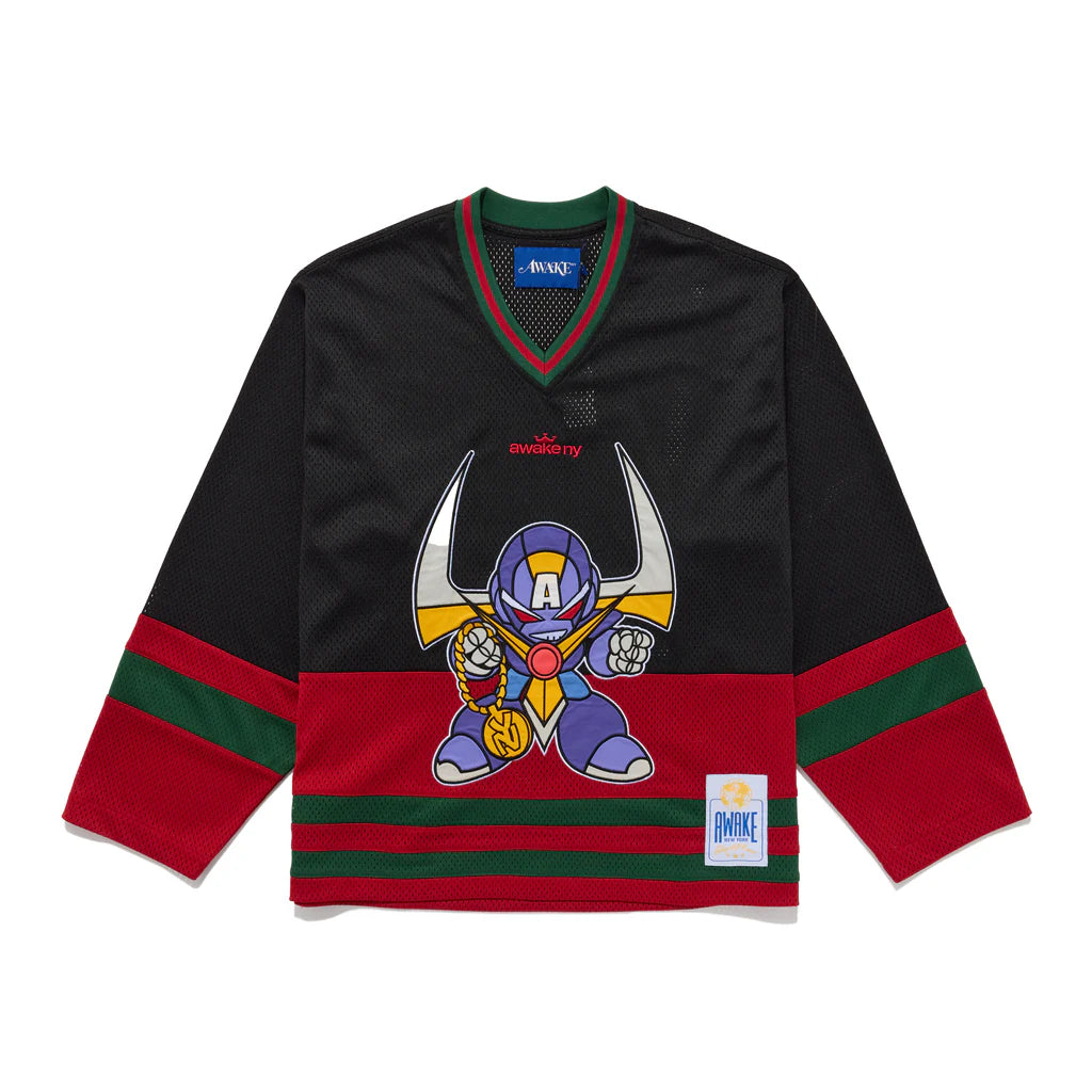 Awake NY Mesh Hockey Jersey 'Black/Multi'