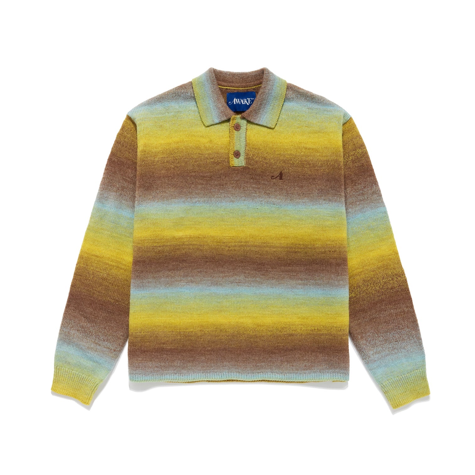 Awake Ny Polo Collar Sweater 'Ombre'