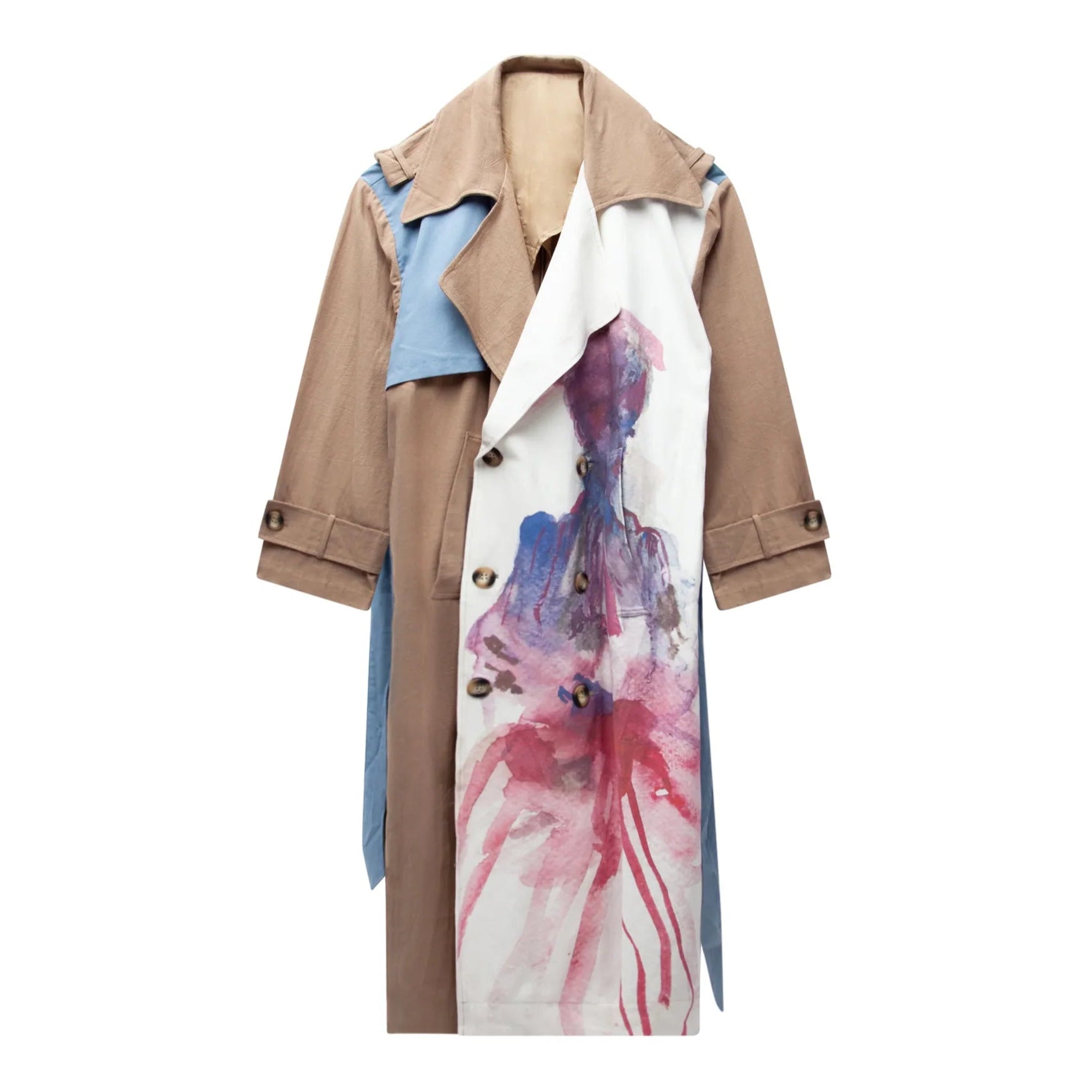 Kidsuper Painted Girl Trench coat