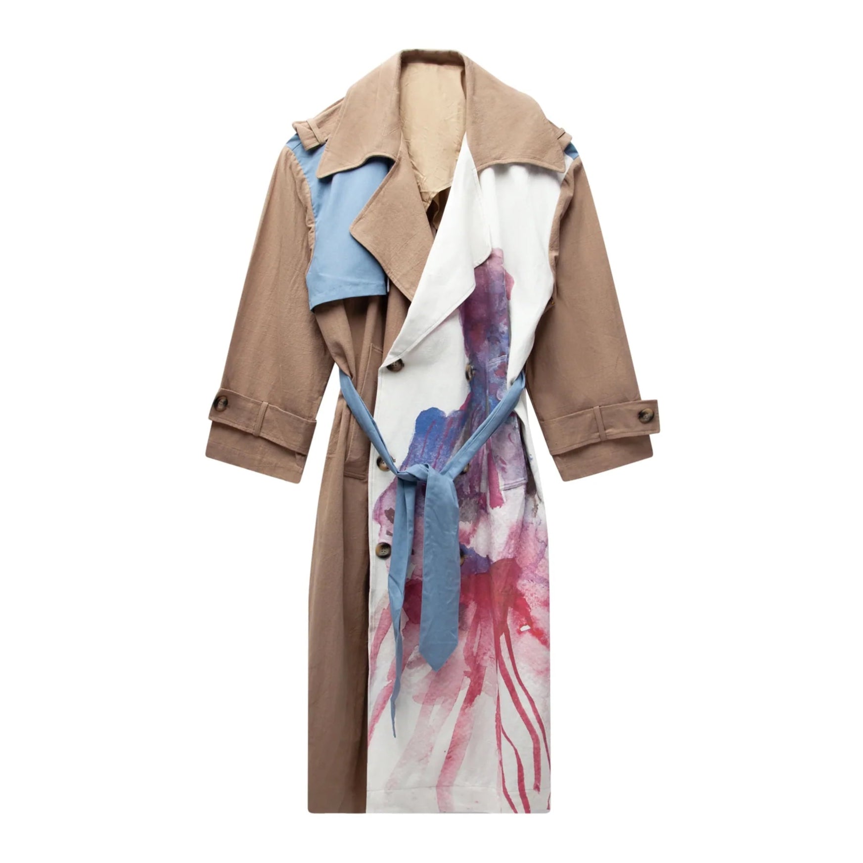 Kidsuper Painted Girl Trench coat