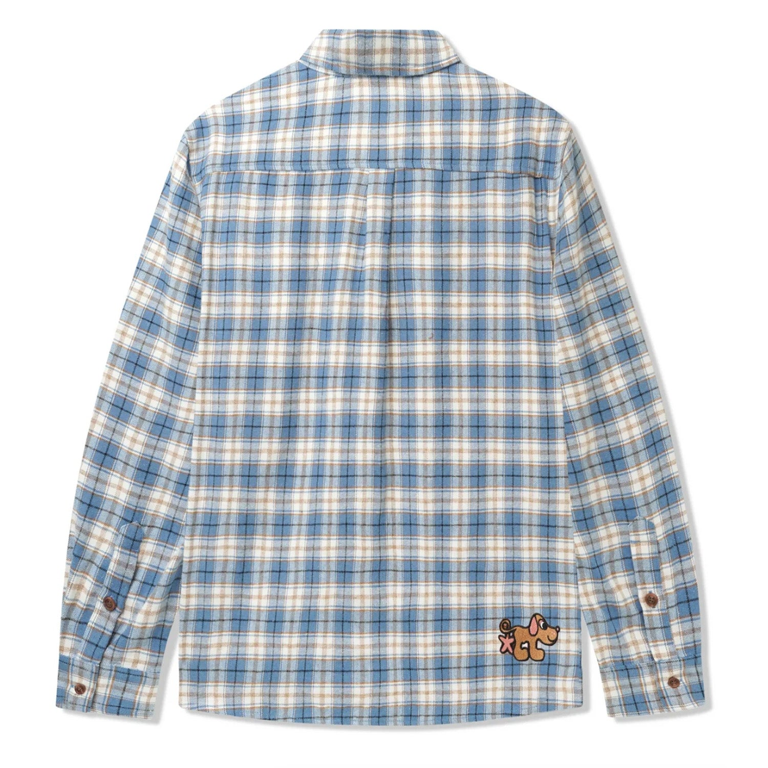 Buttergoods Pooch Flannel Shirt 'Sky Blue'