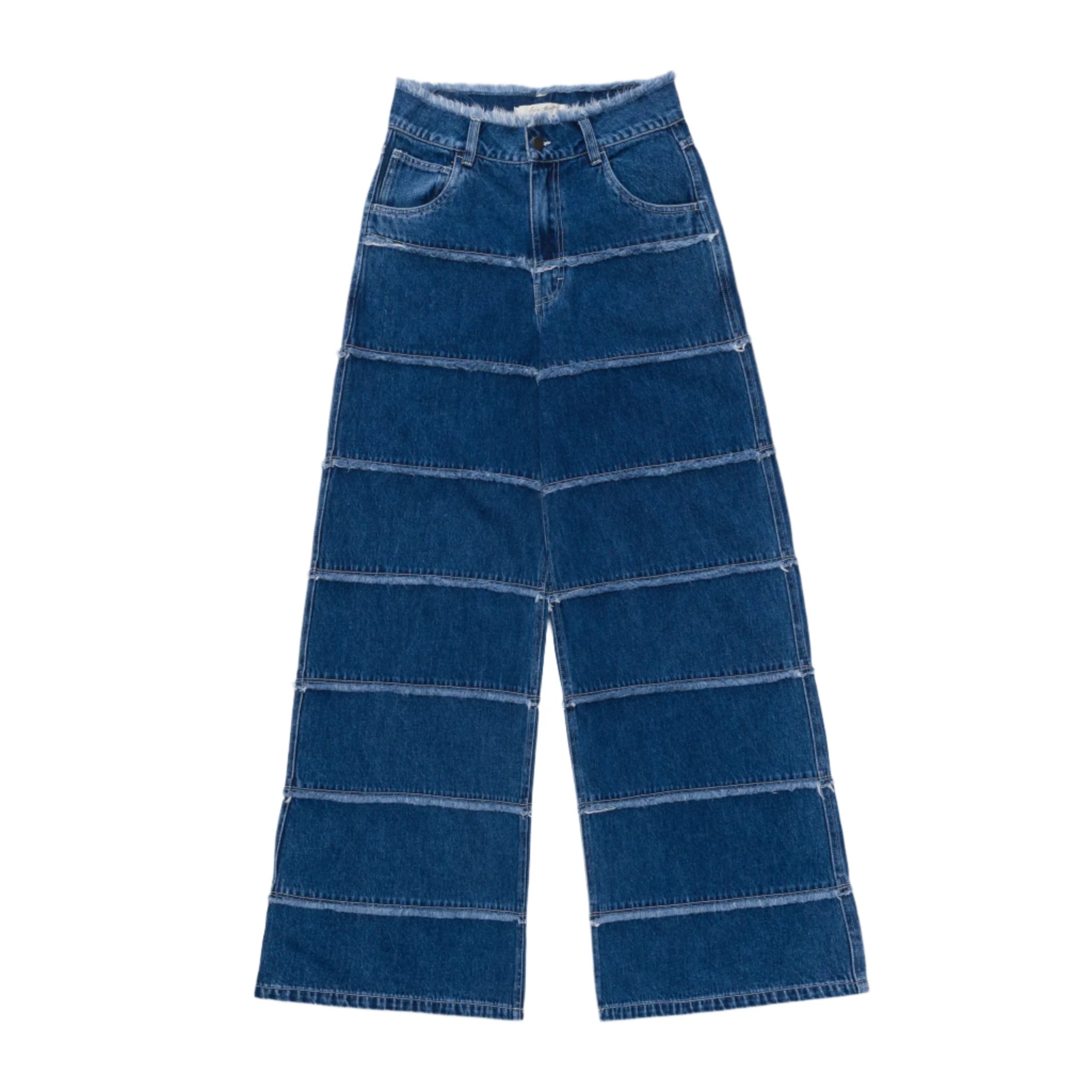 Womens Honor The Gift C-Fall Wide Leg Panel Denim Pant 'Blue'