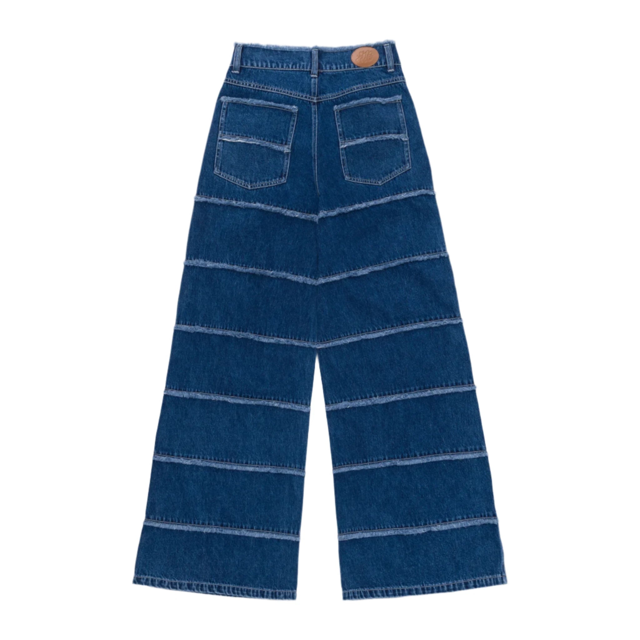 Womens Honor The Gift C-Fall Wide Leg Panel Denim Pant 'Blue'