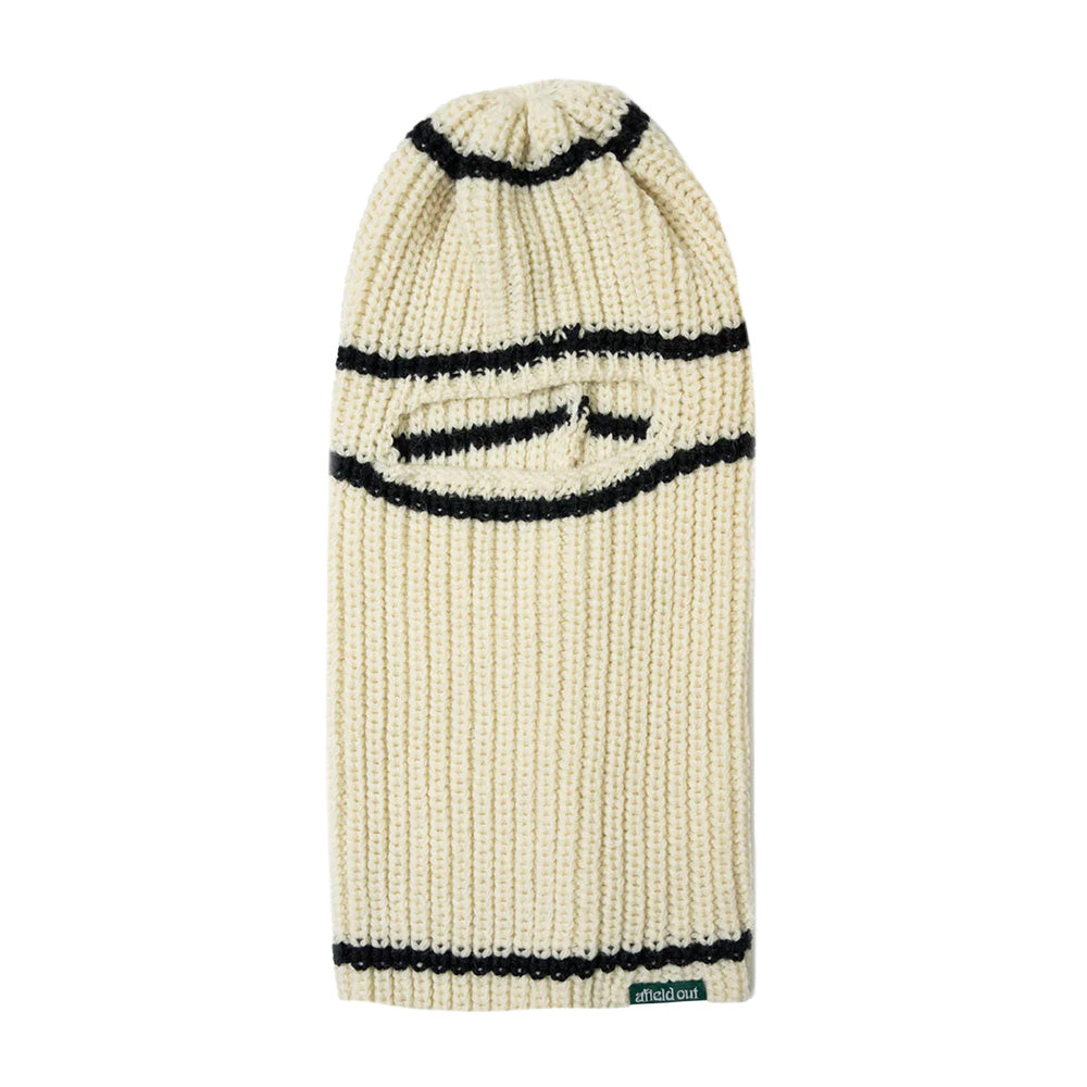 Afield Out Striped Balaclava 'White'