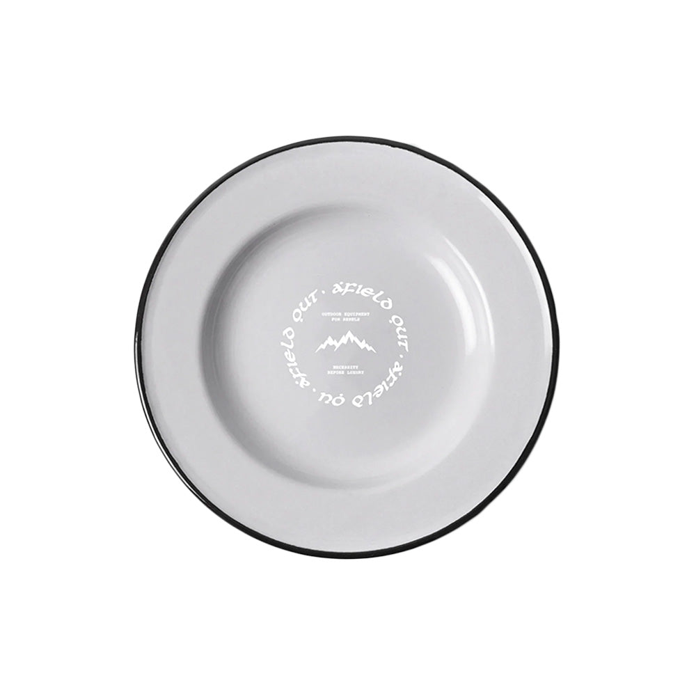 Afield Out Canyon Enamel Plate 'Grey'