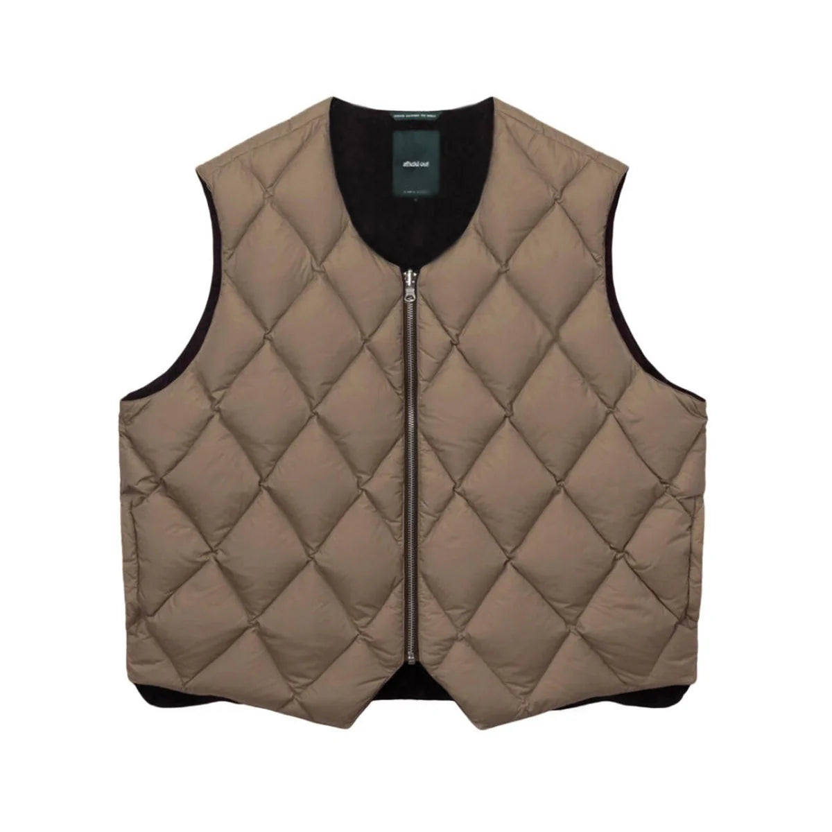 Afield Out Stone Puffer Vest 'Brown'