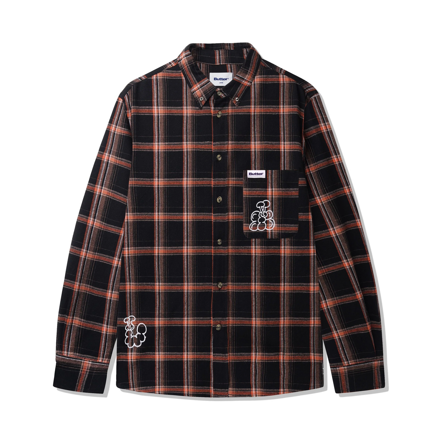 Butter Goods Bugs Flannel Shirt 'Black'