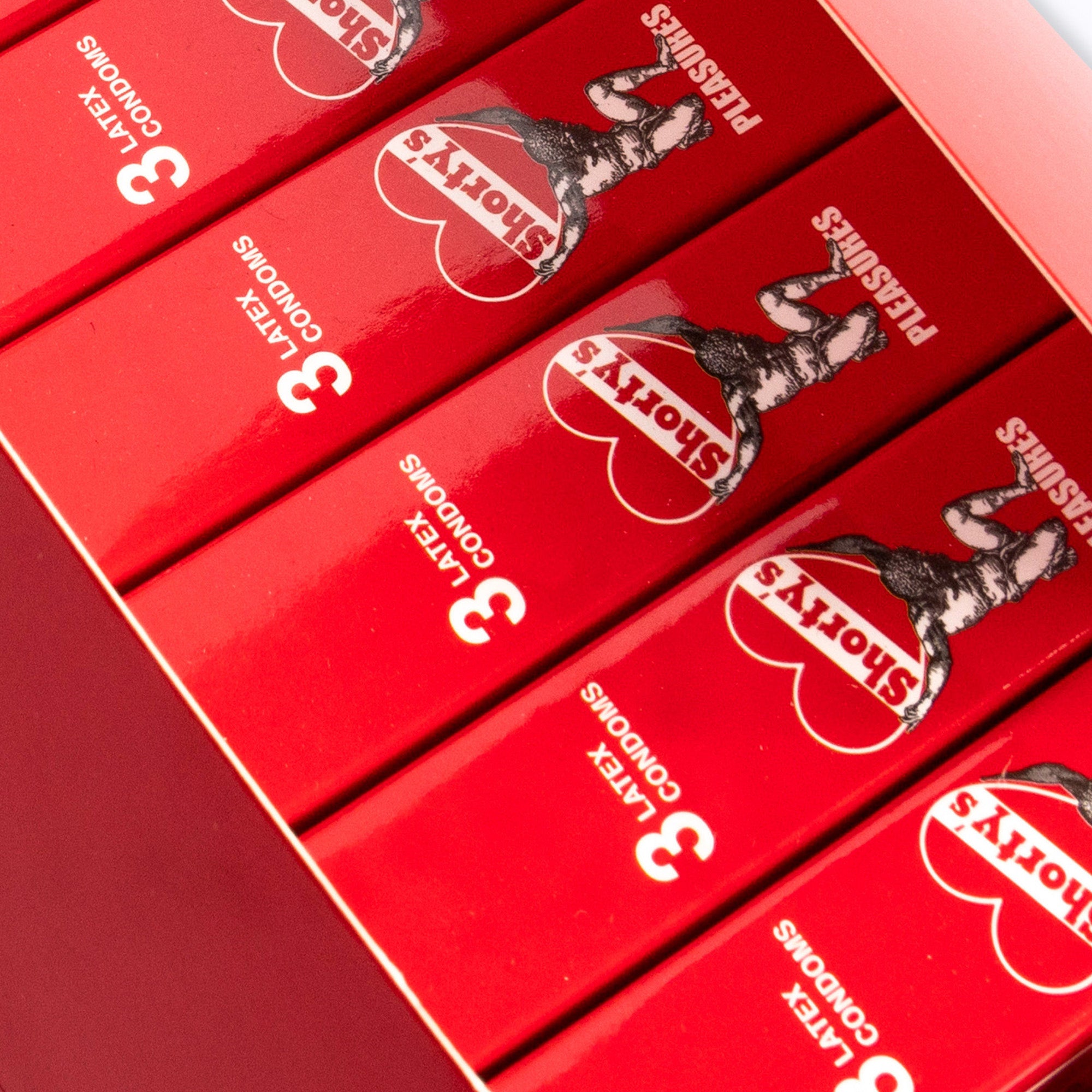 Pleasures Shorty's 3 Condom Pack (Box Set)