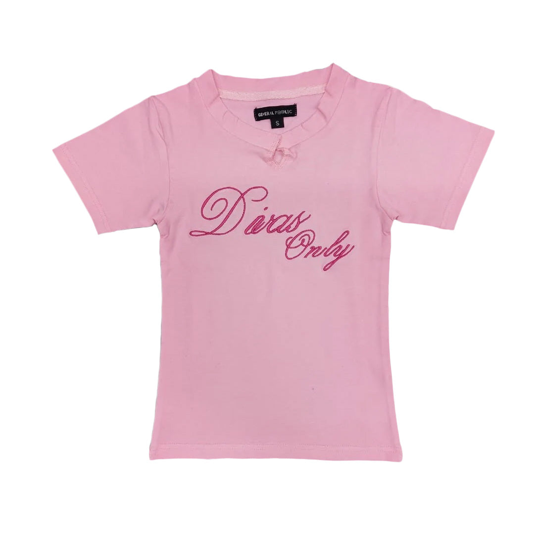 General Public Divas Only Tee 'Pink'