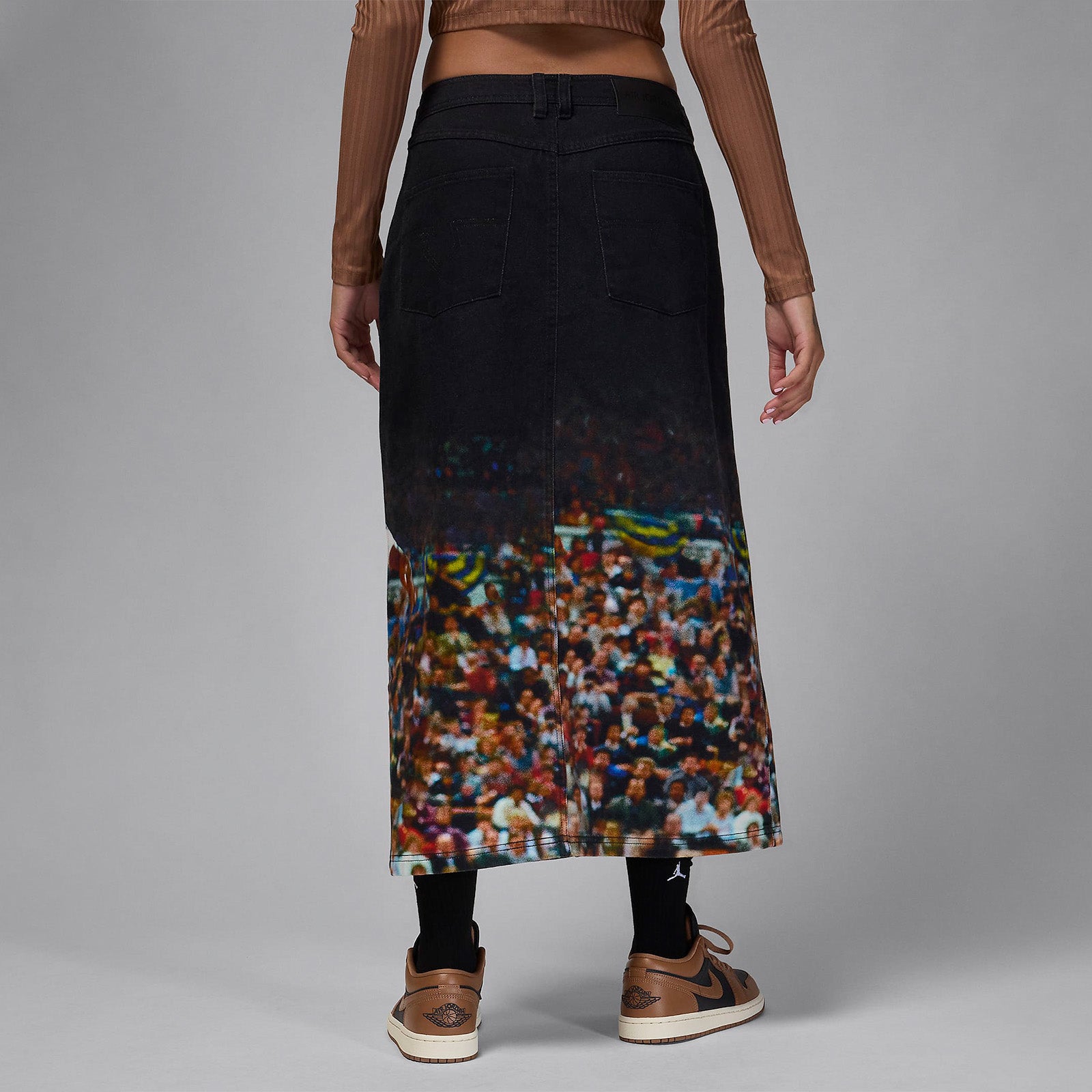 Womens Jordan Printed Skirt 'Black'