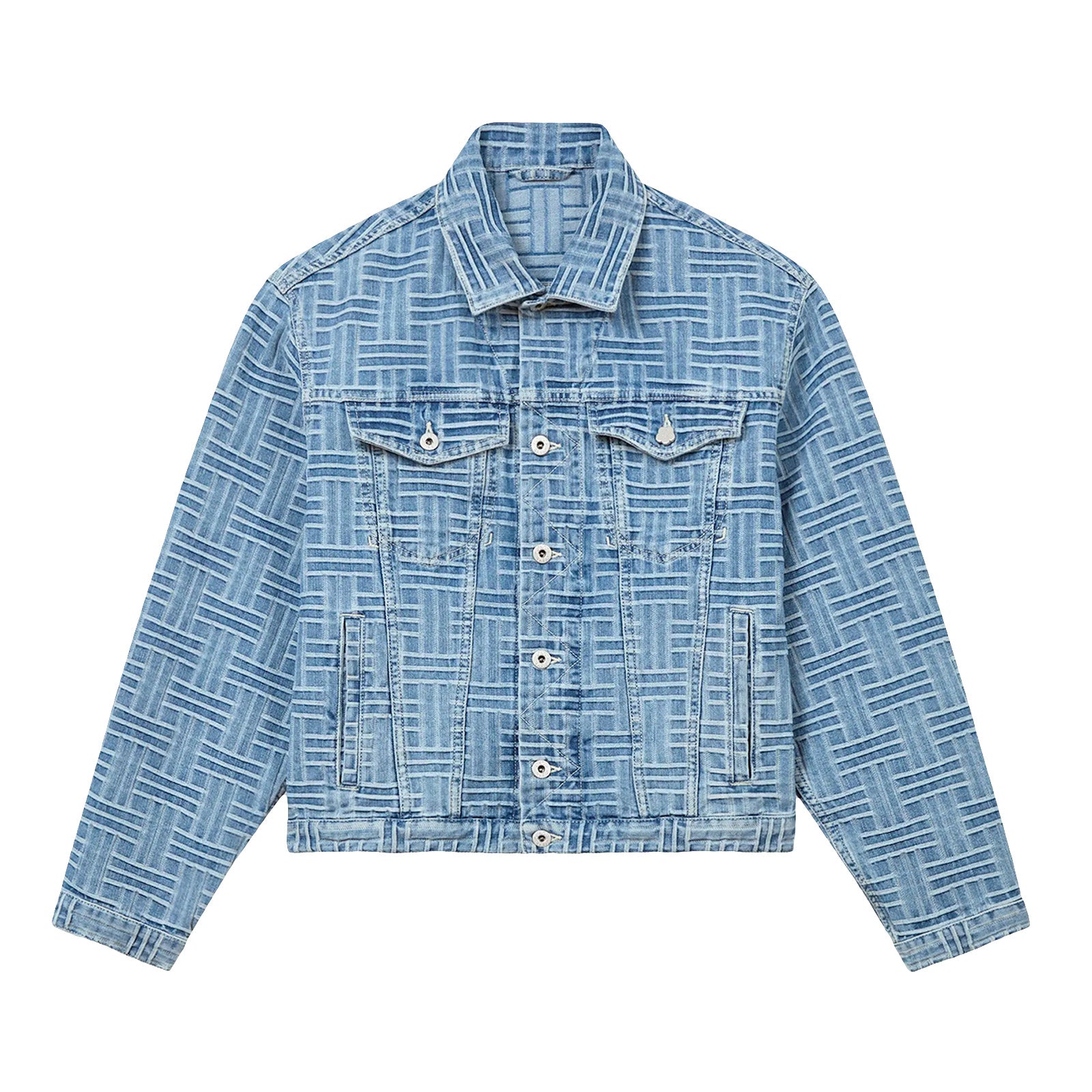 Kenzo Weave Trucker Jacket 'Denim'