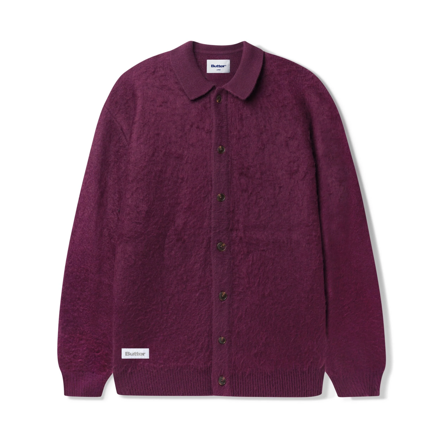 Butter Goods Mohair Button Up Knitted Shirt 'Port'