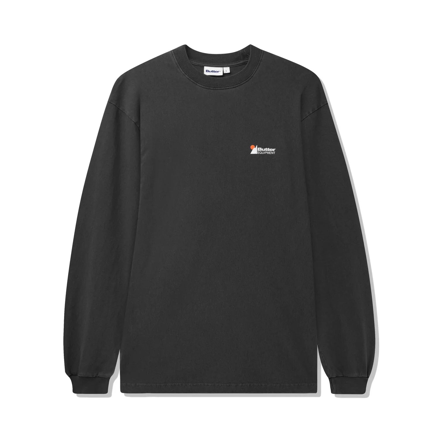 Butter Goods Pigment Dye L/S Tee ' Washed Black'