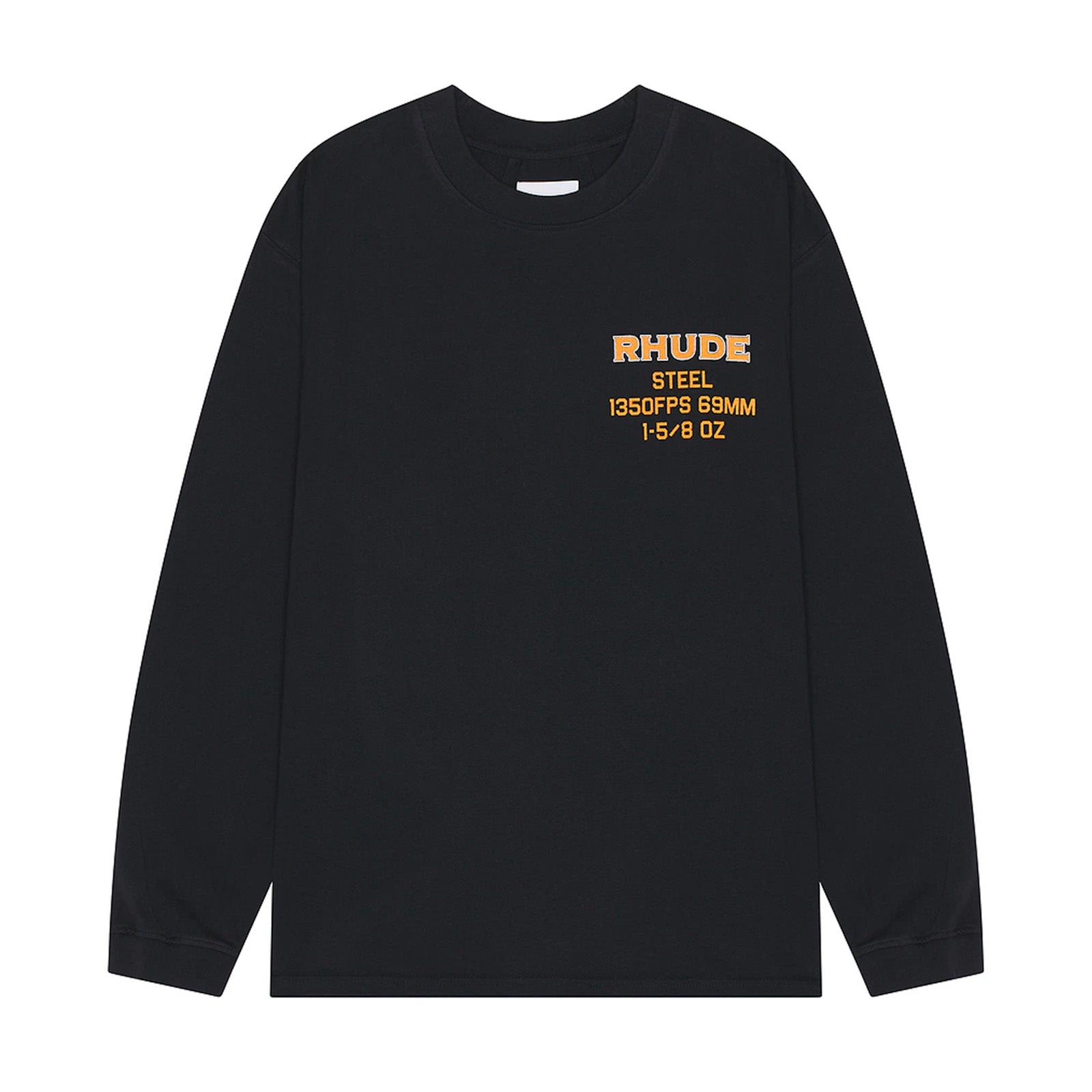 Rhude Steel Long Sleeve T- Shirt 'Vintage Black'