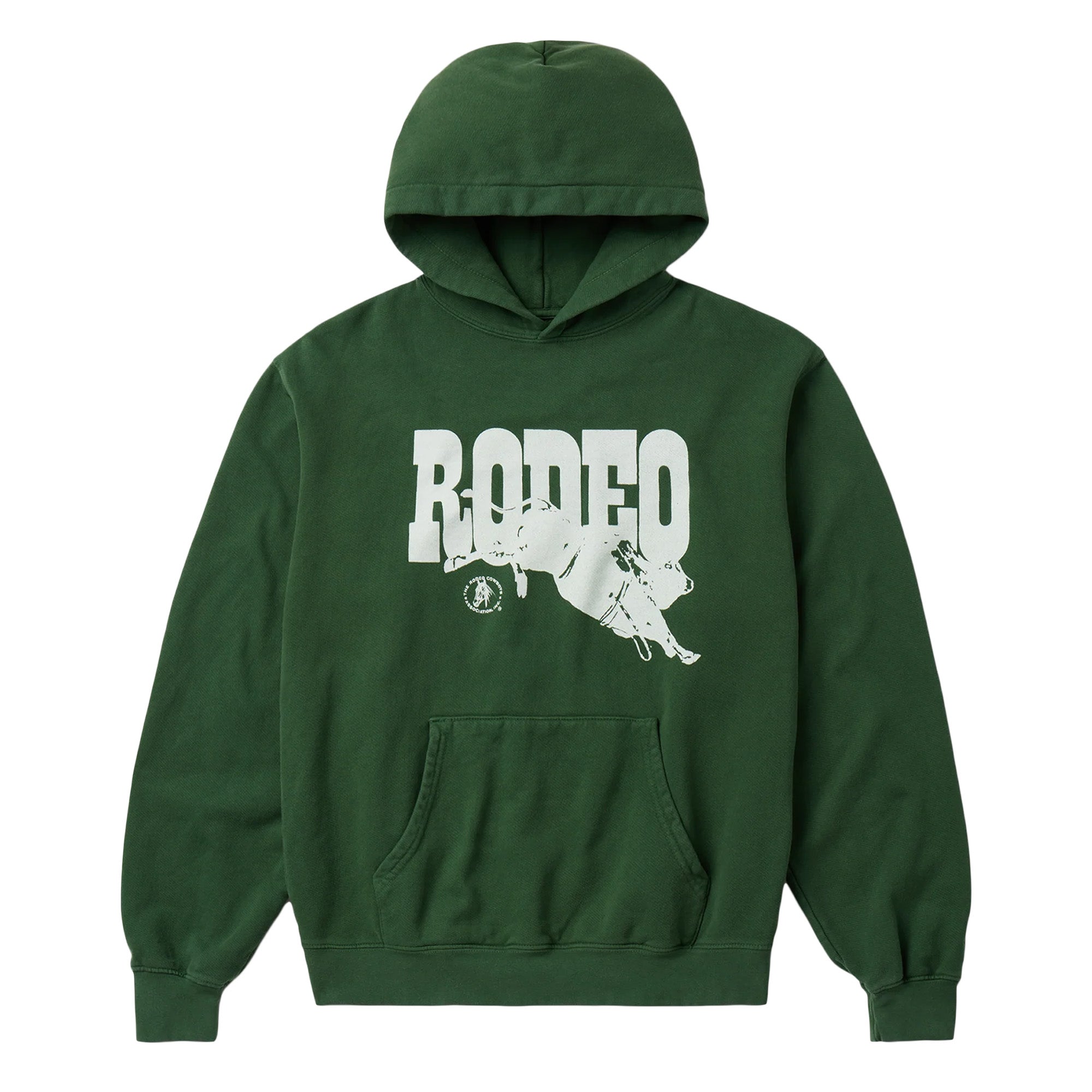 One Of These Days Go Rodeo Hoodie Forest Green'