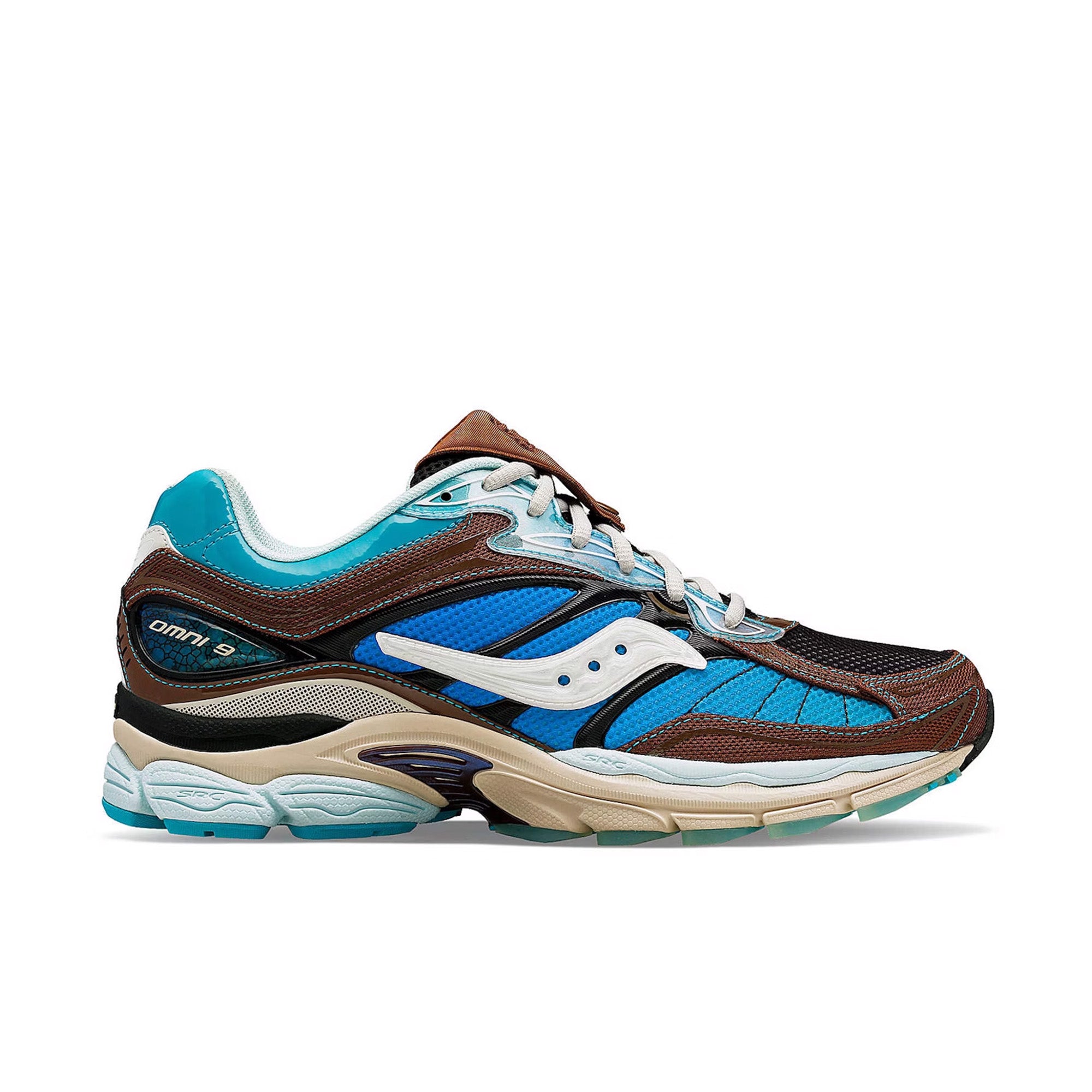 FootPatrol x Saucony Progrid Omni 9 'Blue/Brown'