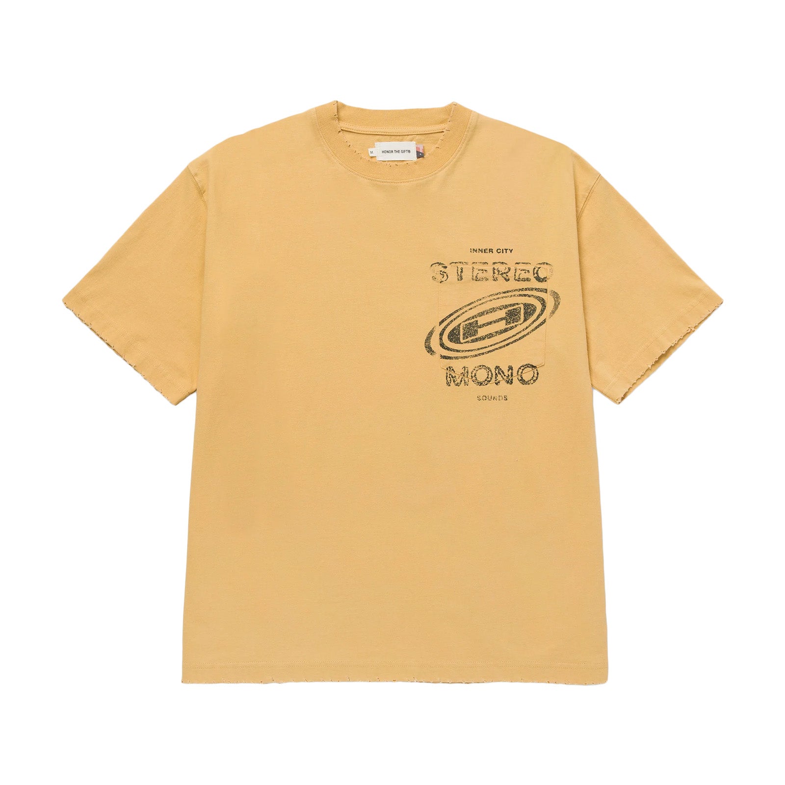 Honor The Gift Stereo Mono Tee 'Yellow'