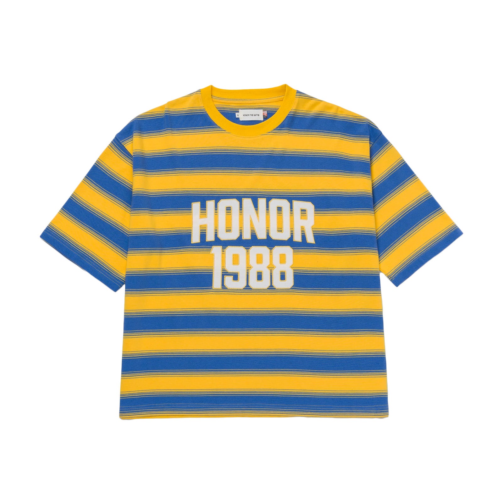 Honor The Gift 1988 Box Stripe Tee 'Yellow'