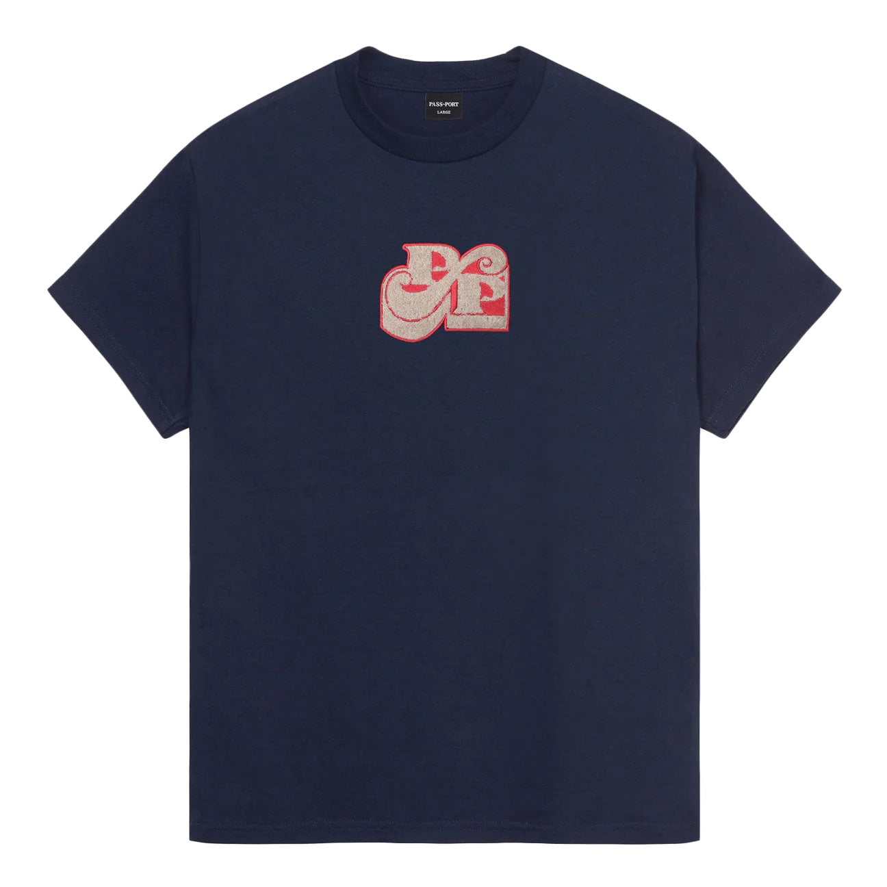 Passport Tilde Stamp Tee 'Navy'