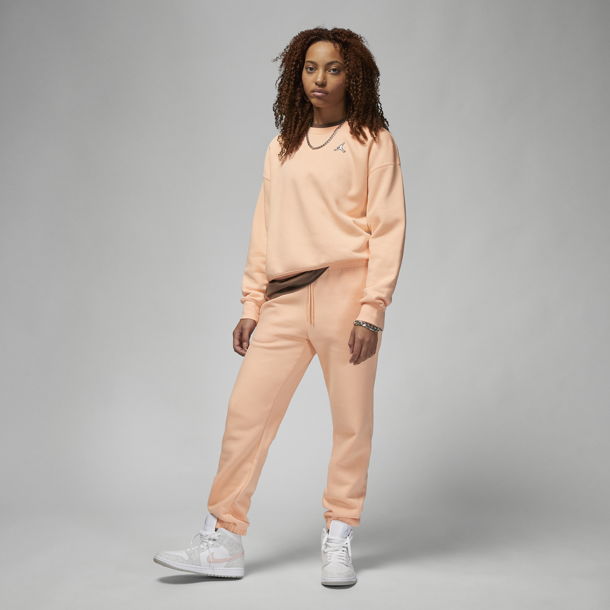 Womens Jordan Brooklyn Crewneck 'Sunset Haze'