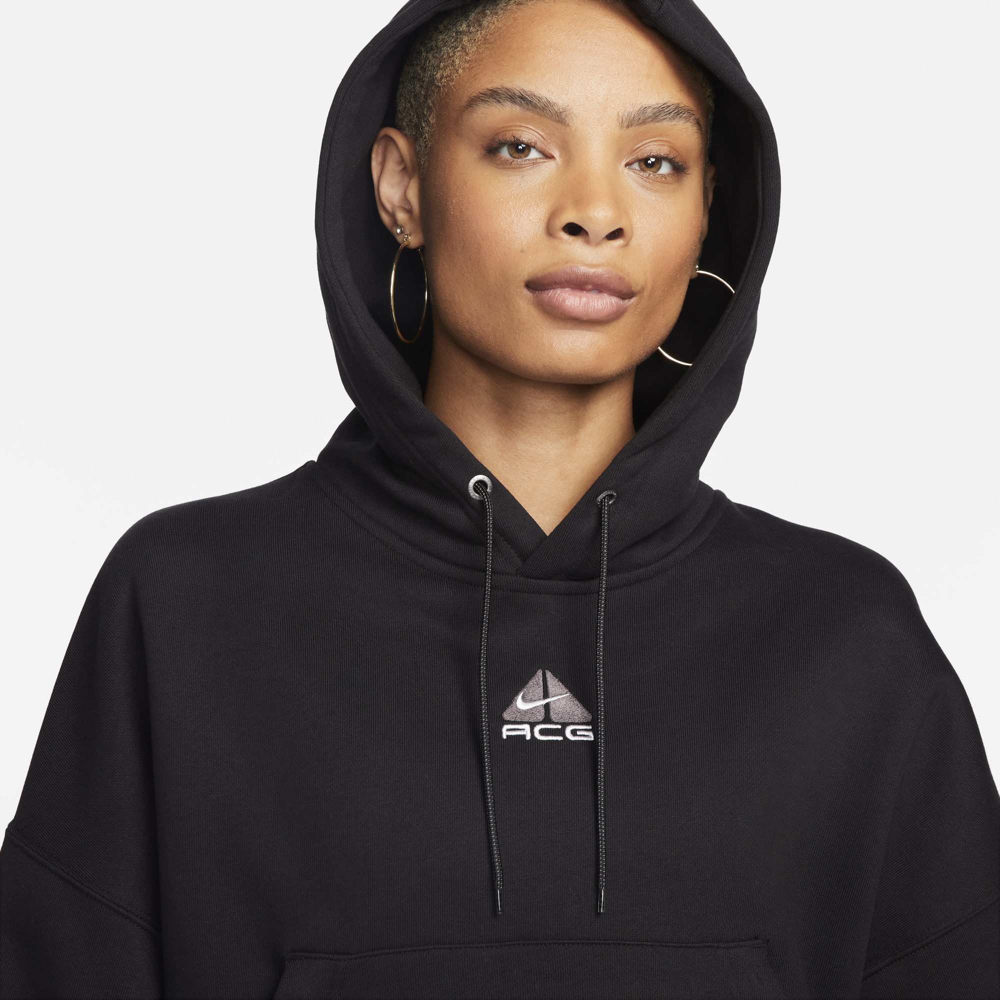 Womens Nike ACG Therma-Fit Fleece Hoodie 'Black'