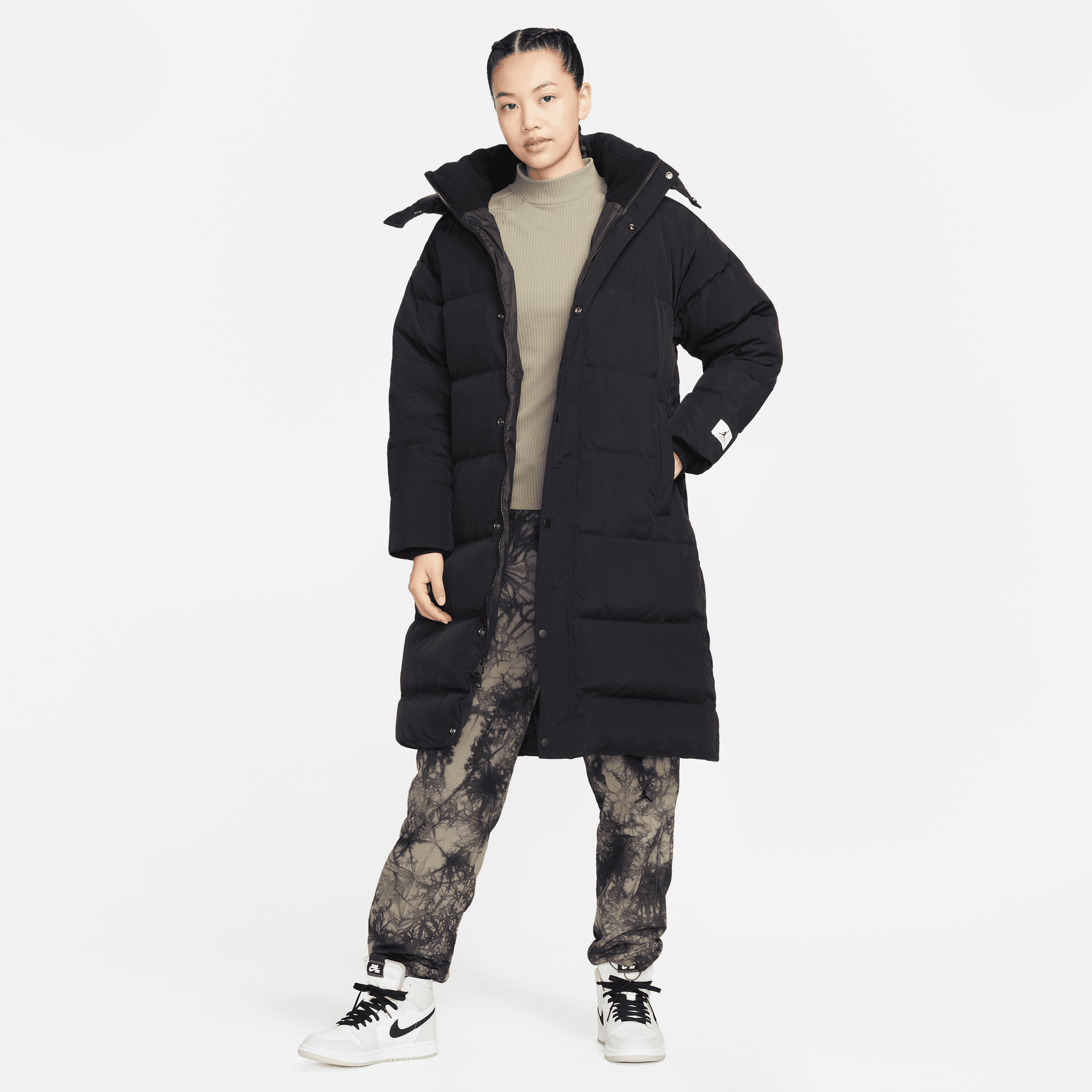 Womens Jordan Flight Parka 'Black'