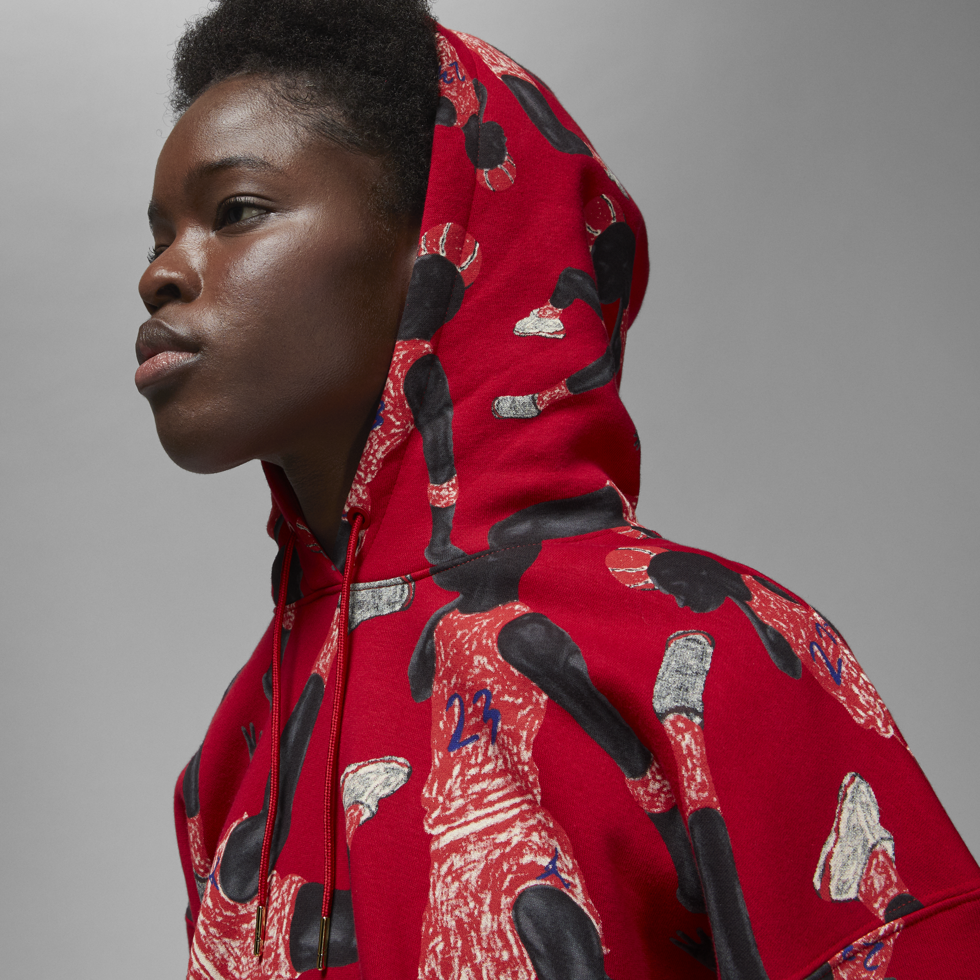 Jordan Artist Series by Packer Duncan Hoodie 'Red'