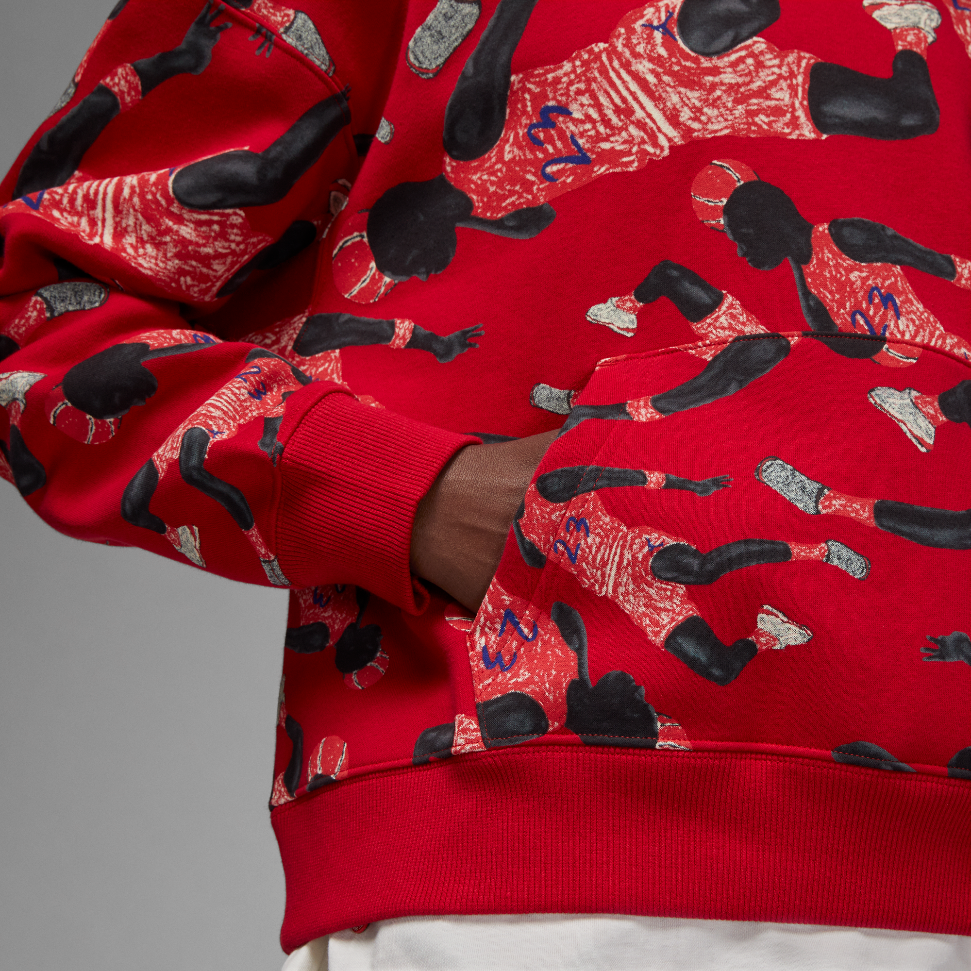 Jordan Artist Series by Packer Duncan Hoodie 'Red'