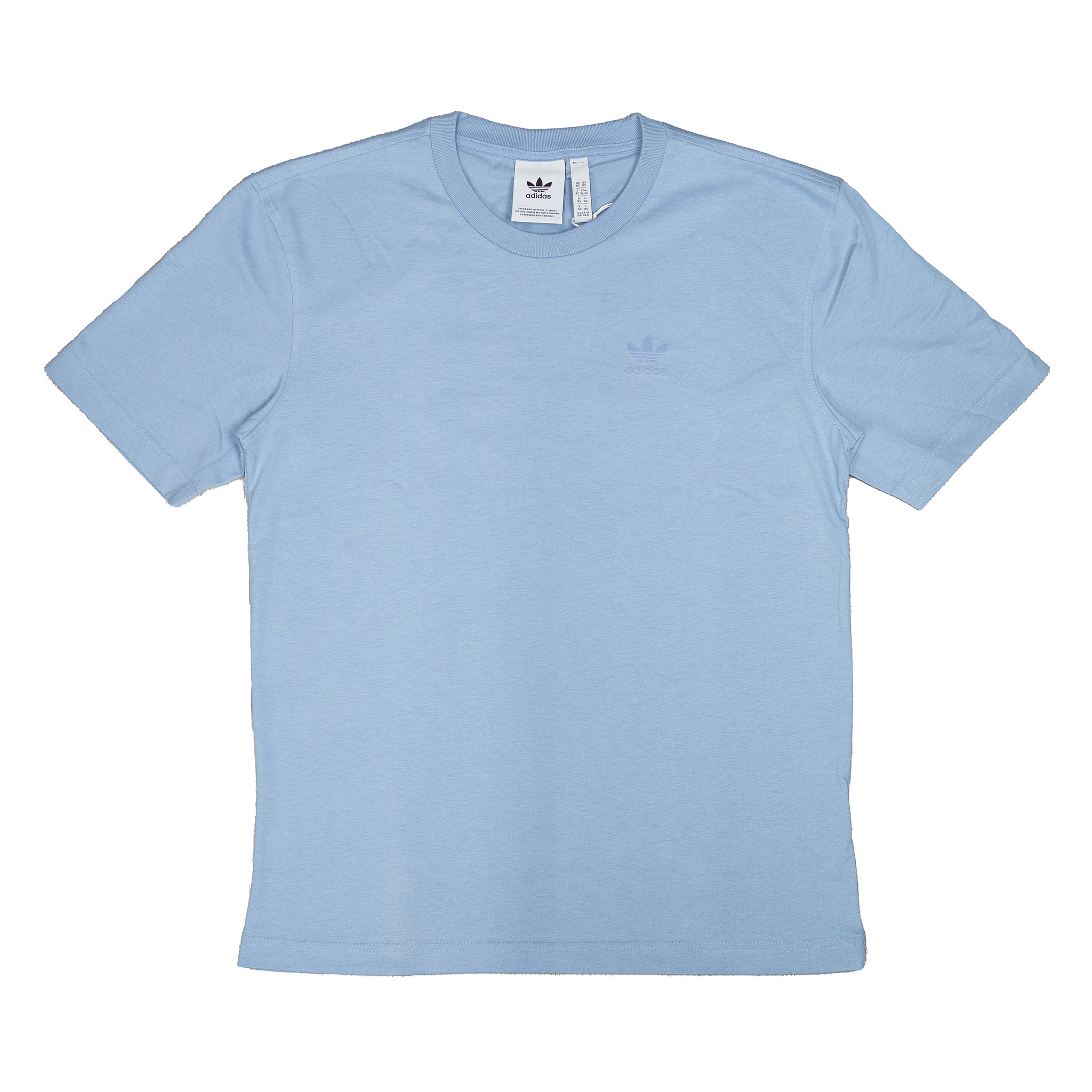 Adidas trefoil t shirt blue on sale